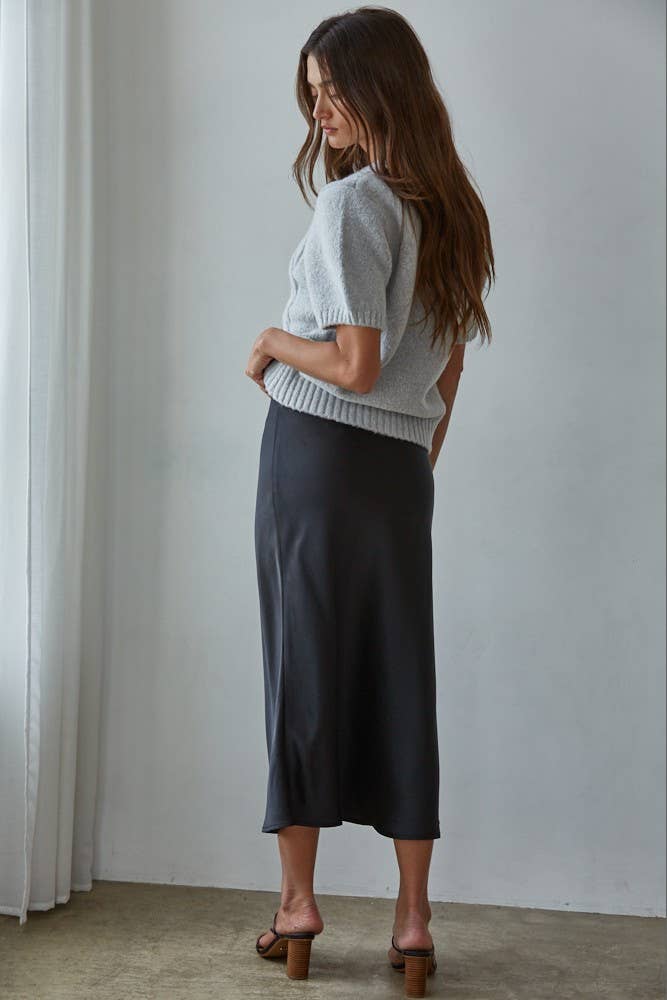 Scottie Cable Knit Short Sleeve Sweater