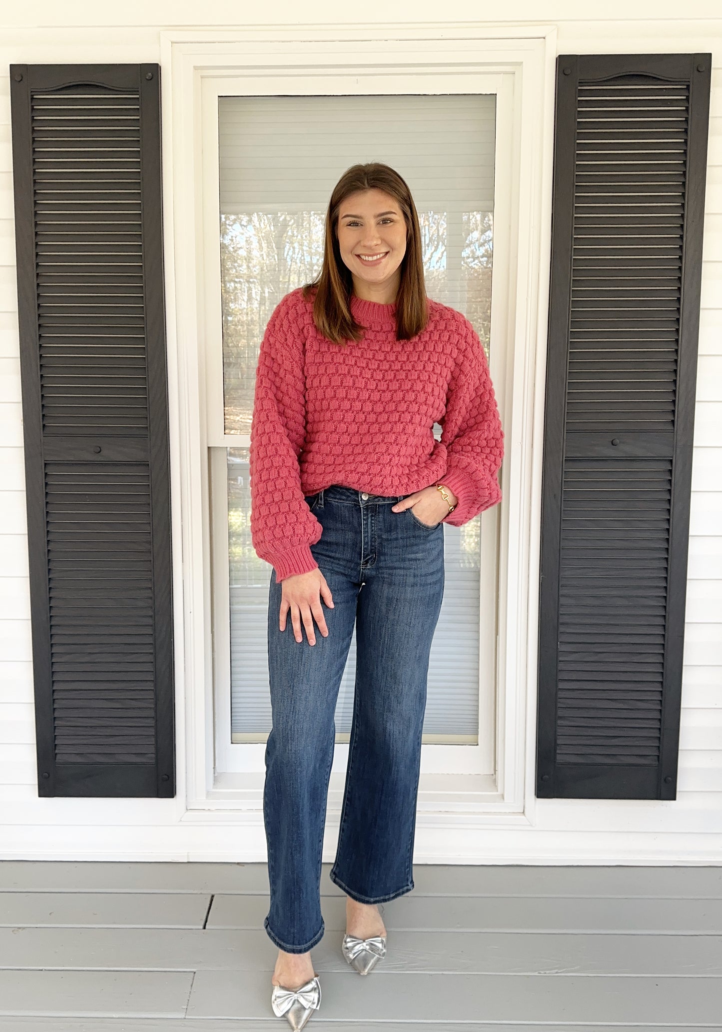 Raspberry Sweater