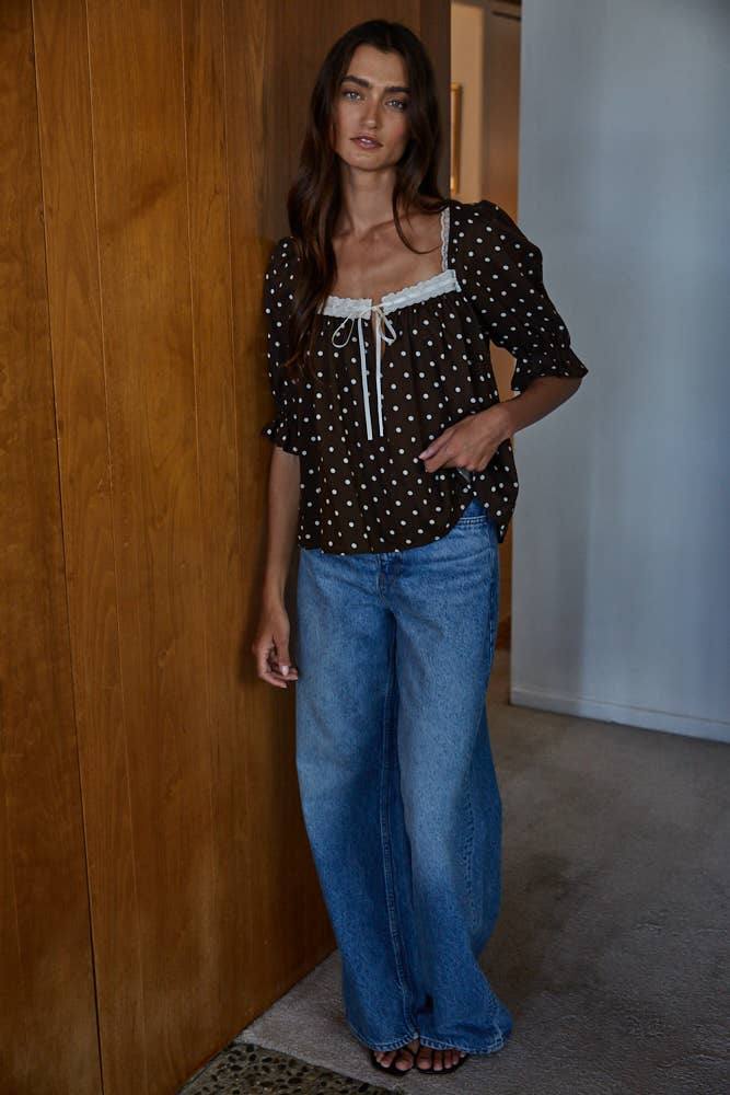 Lucy Polka Dot Top