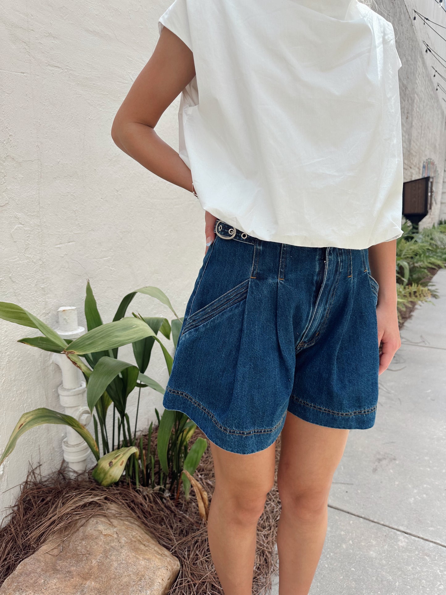 Whitney White Bubble Top