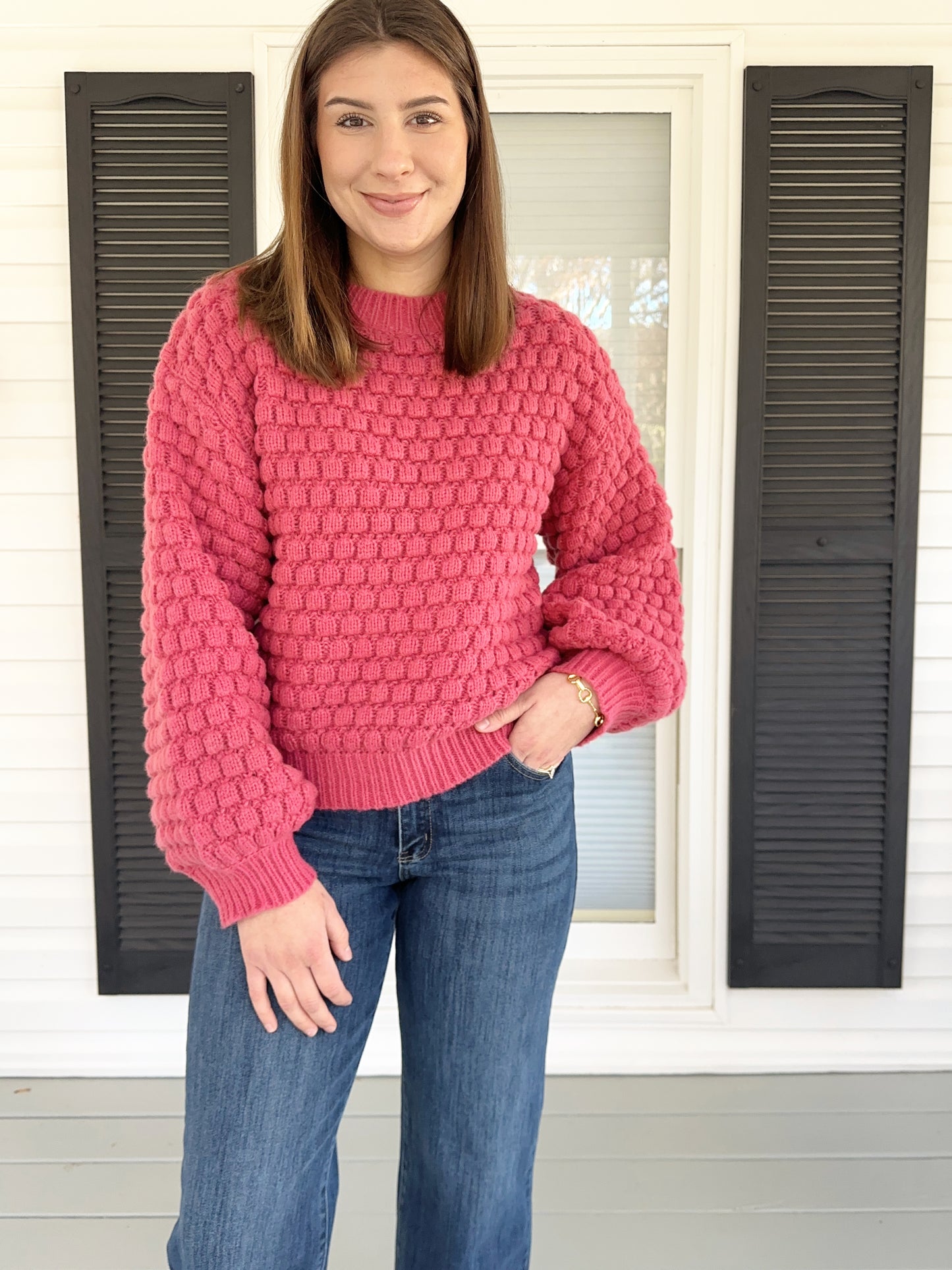 Raspberry Sweater