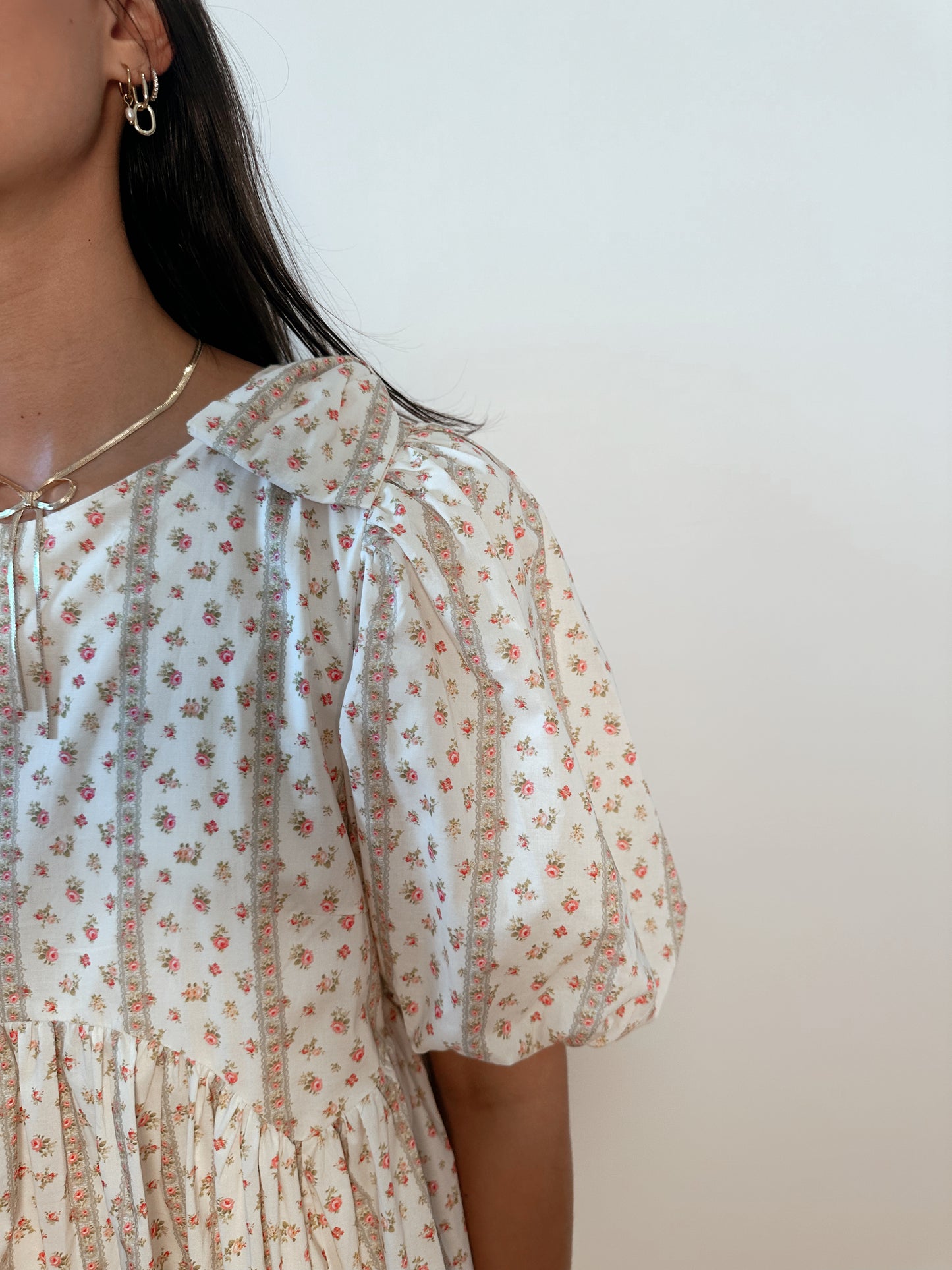 Mable Puff Sleeve Floral Mini Dress
