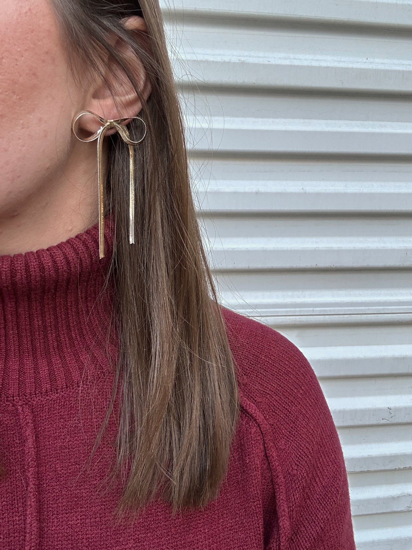 Bow Drop Earrings