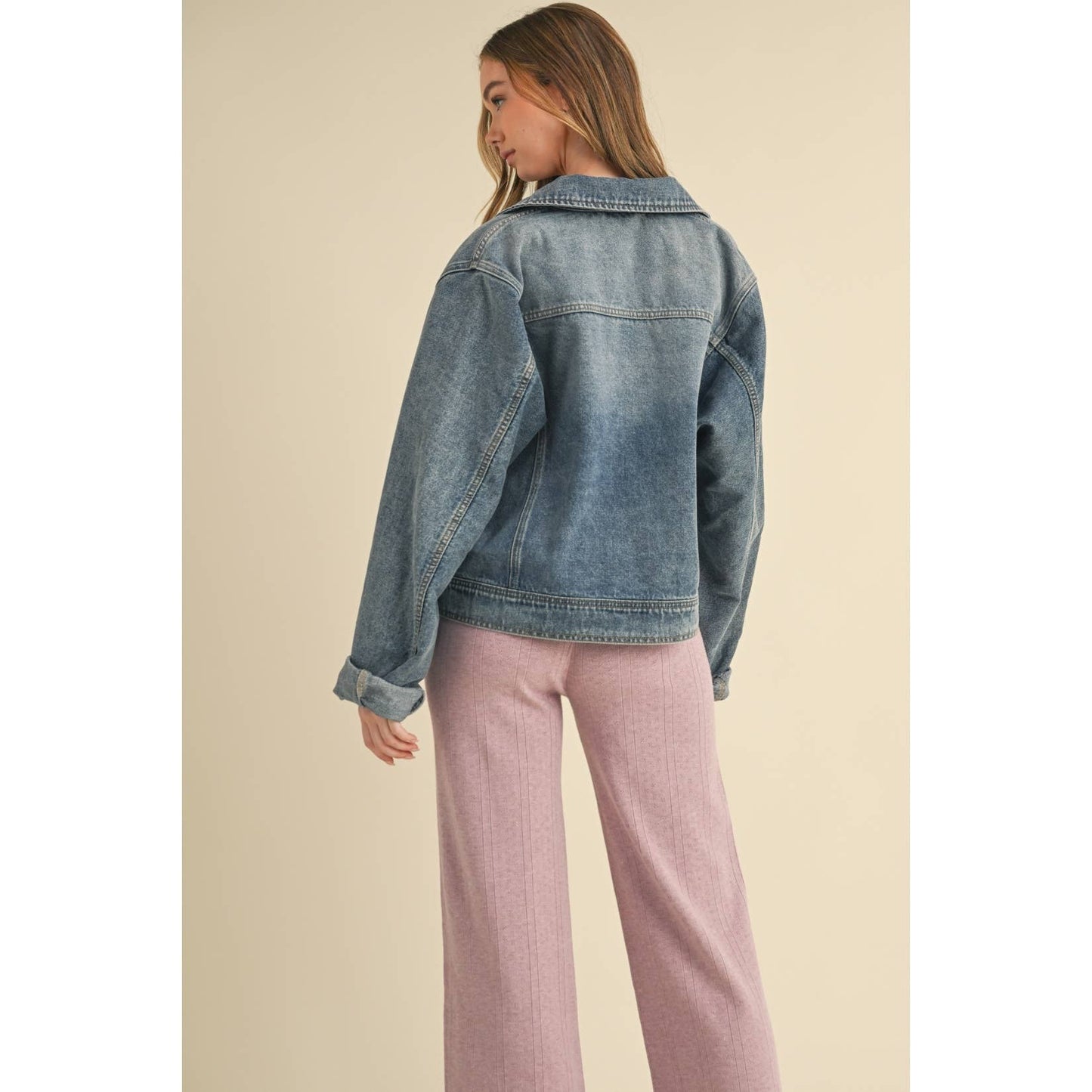 Aster Relaxed Long Sleeved Denim Jacket