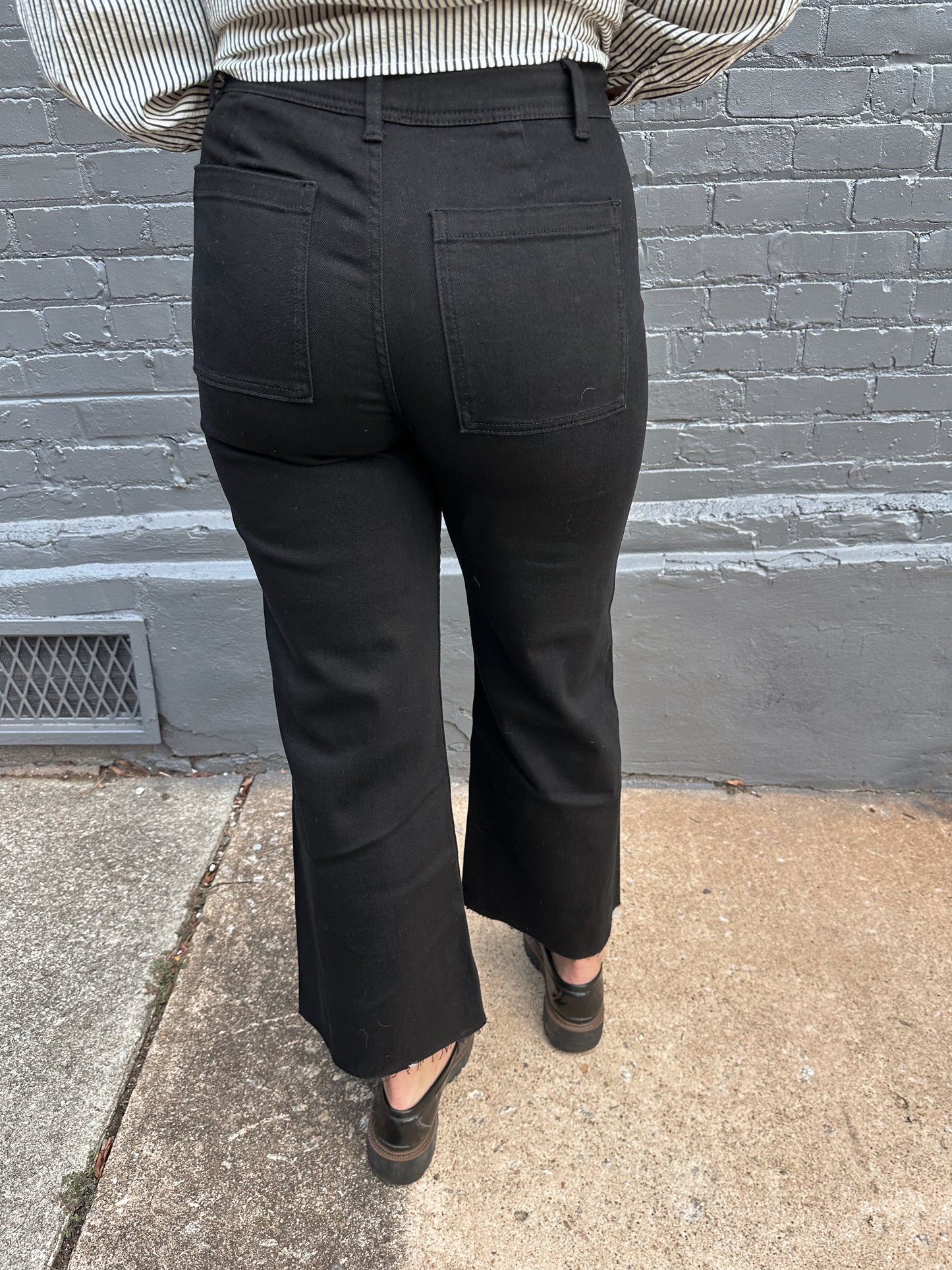 Harper High Waisted Wide Leg Denim Pants