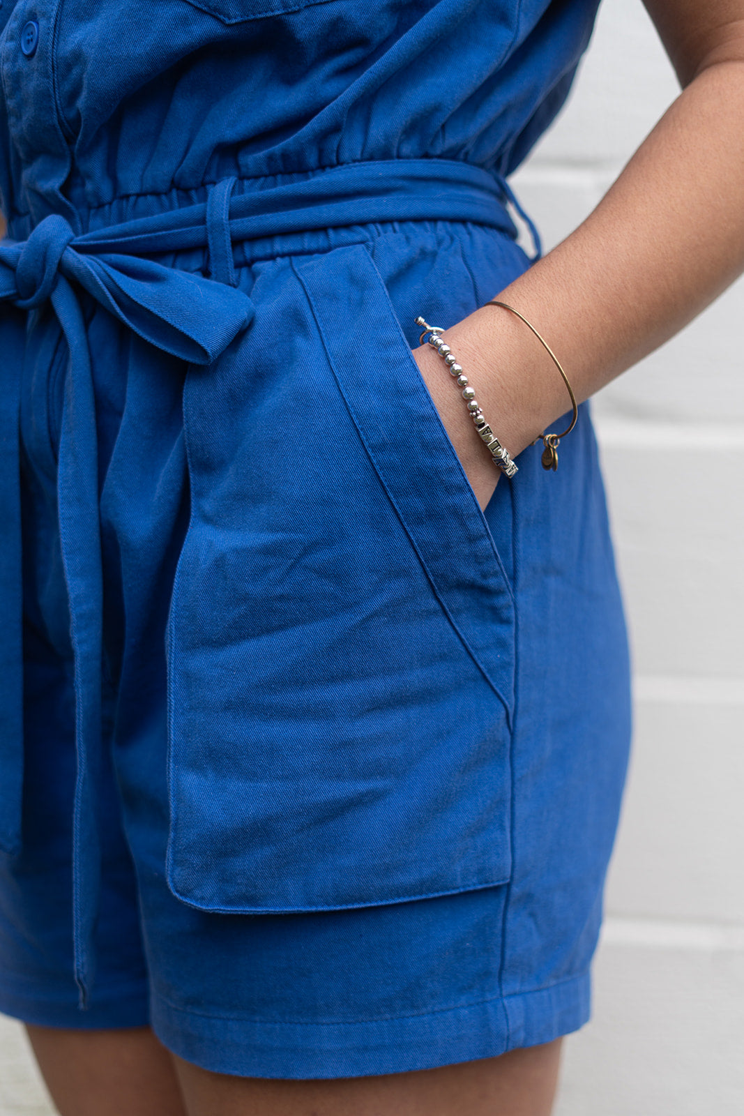 Carrie Cobalt Romper