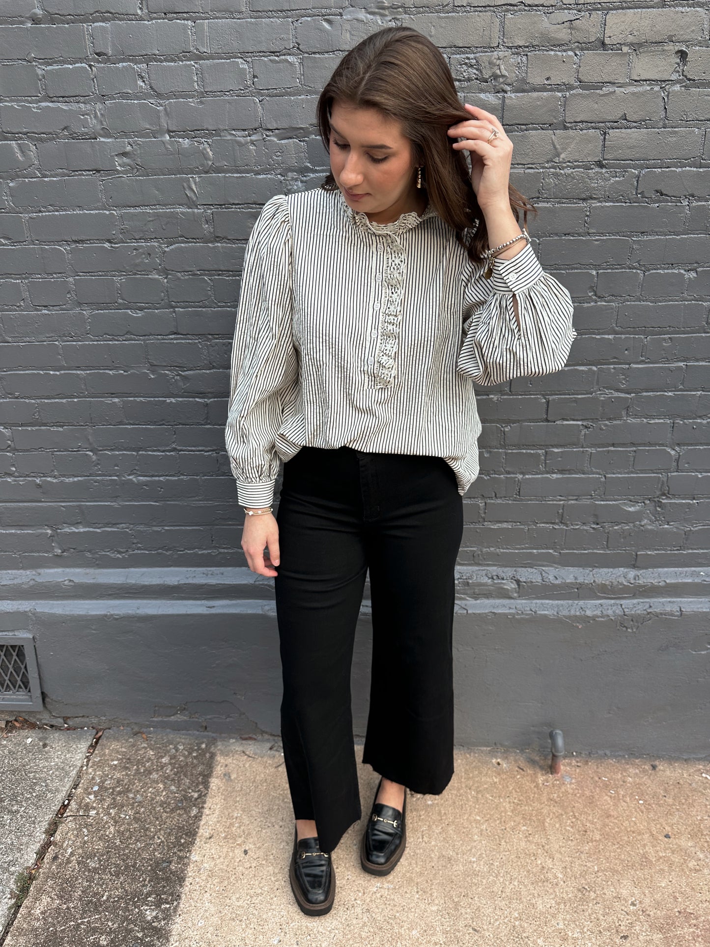 Harper High Waisted Wide Leg Denim Pants