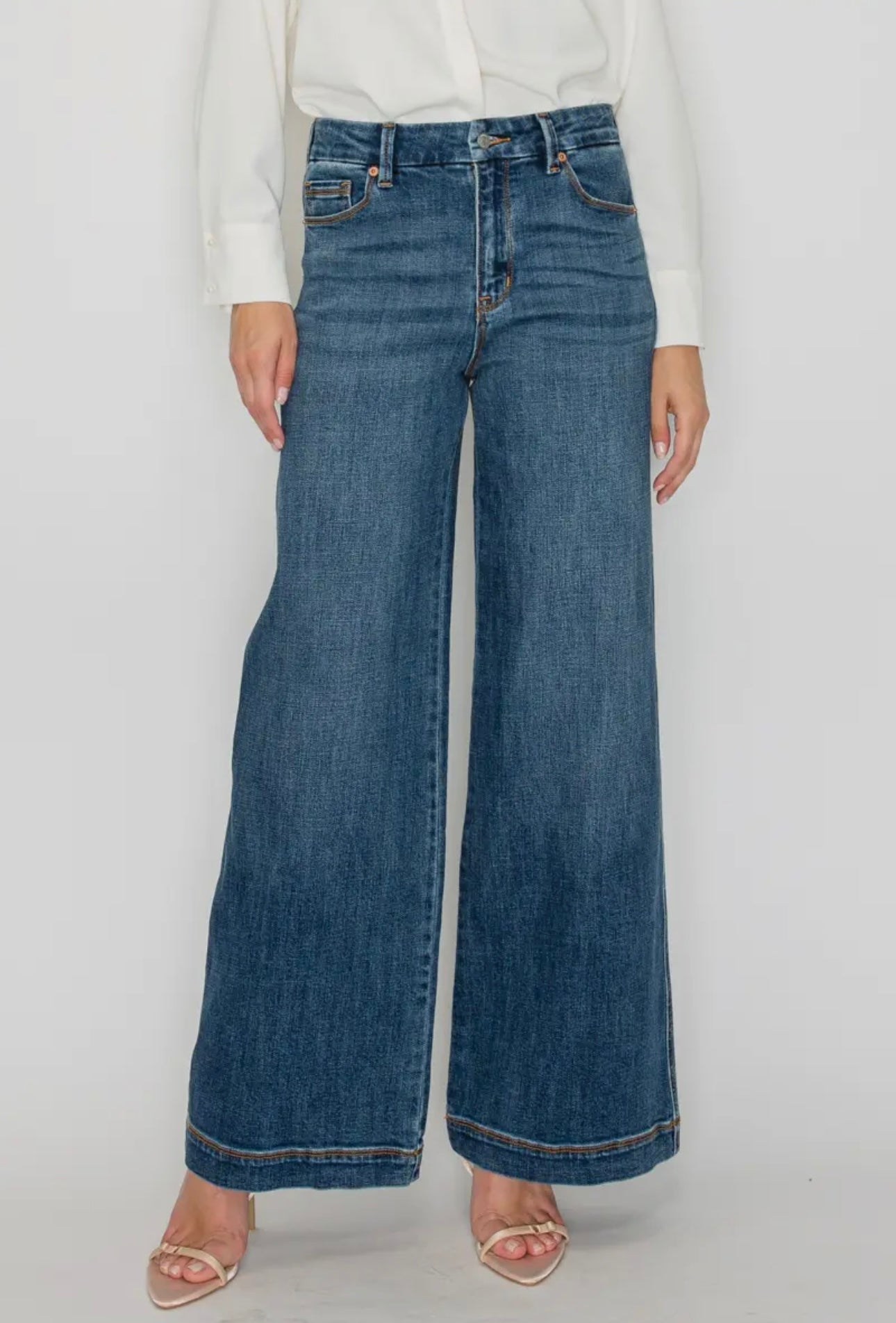 Kit Artemis Vintage Relaxed High Rise Palazzo Jeans