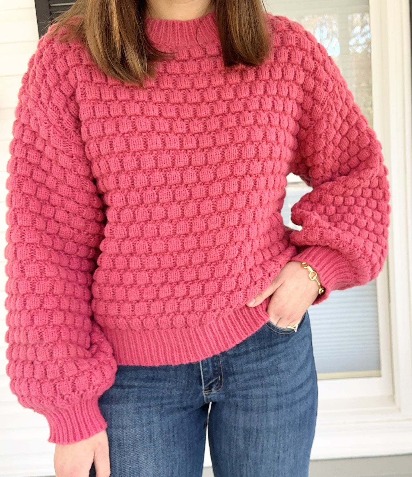 Raspberry Sweater