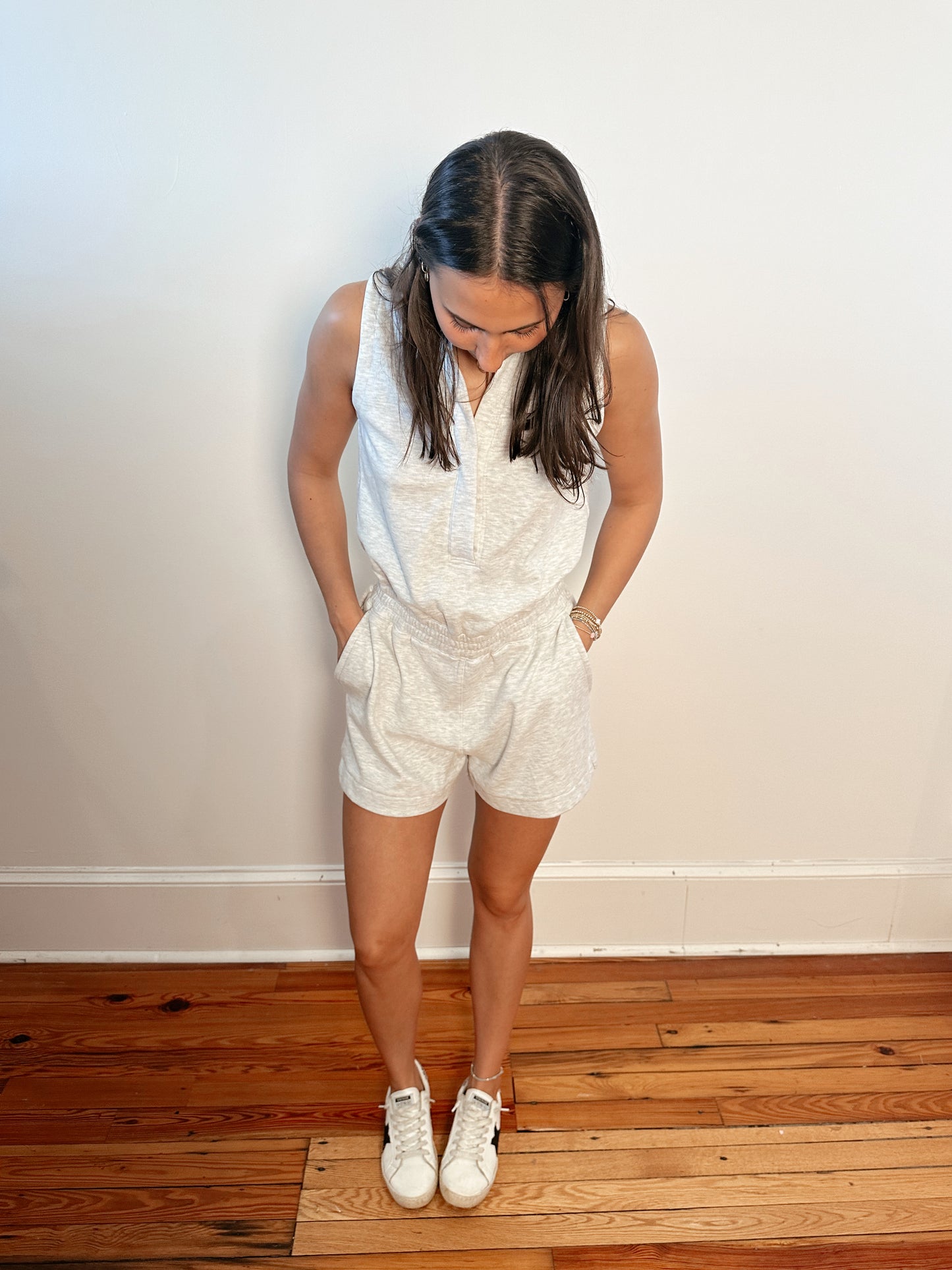Heather Grey Romper