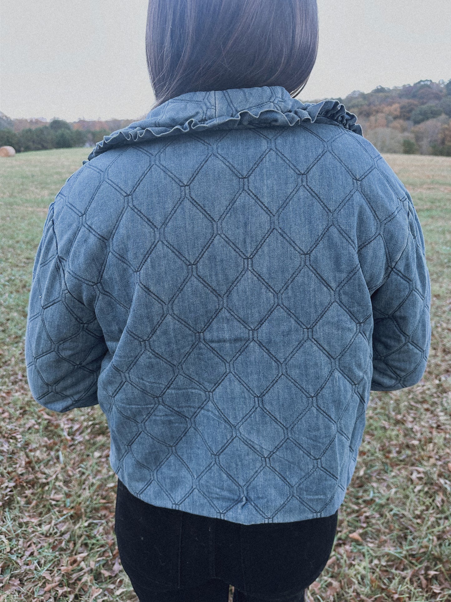 Jane Quilted Denim Jacket