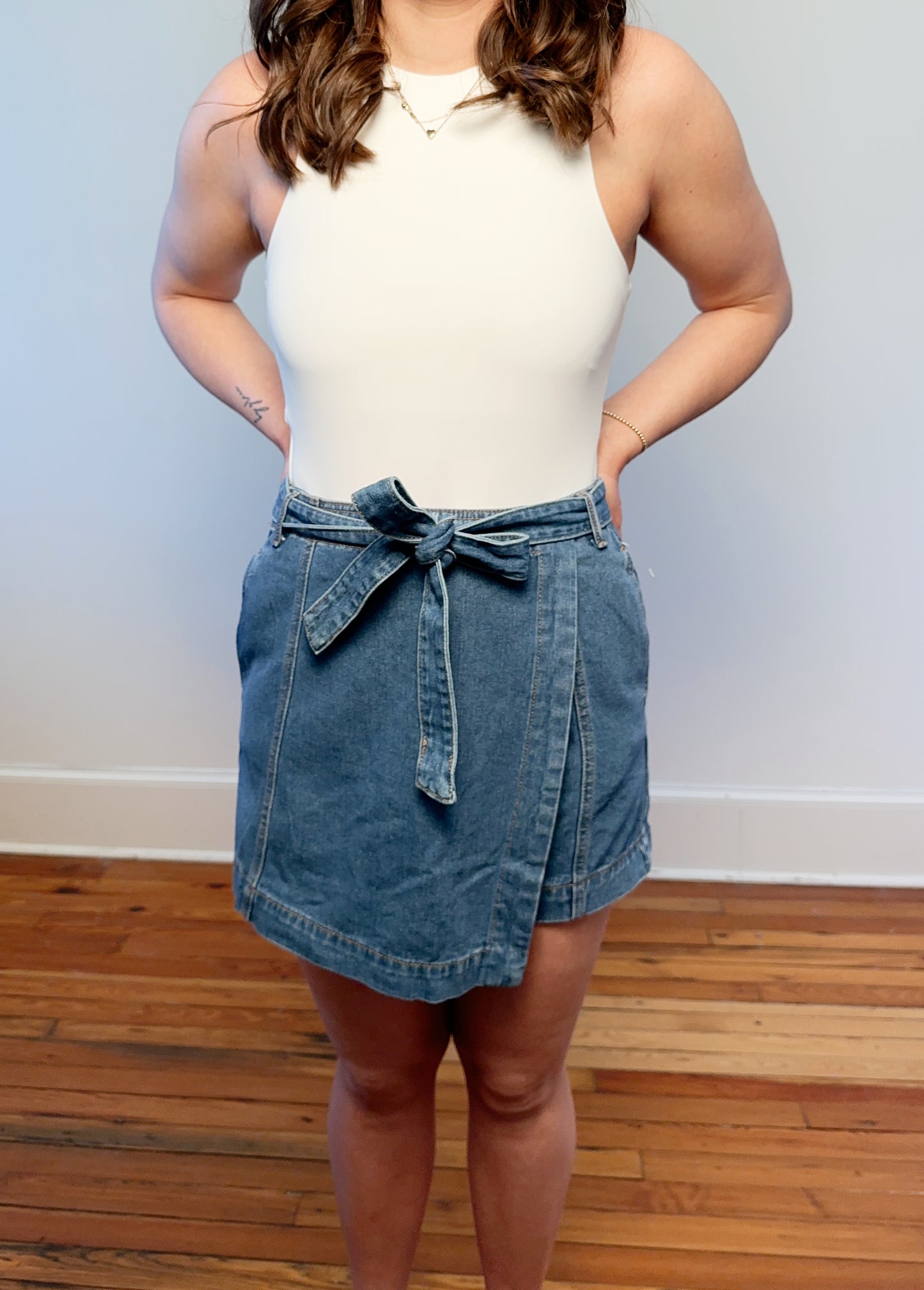 Demi Denim Skort
