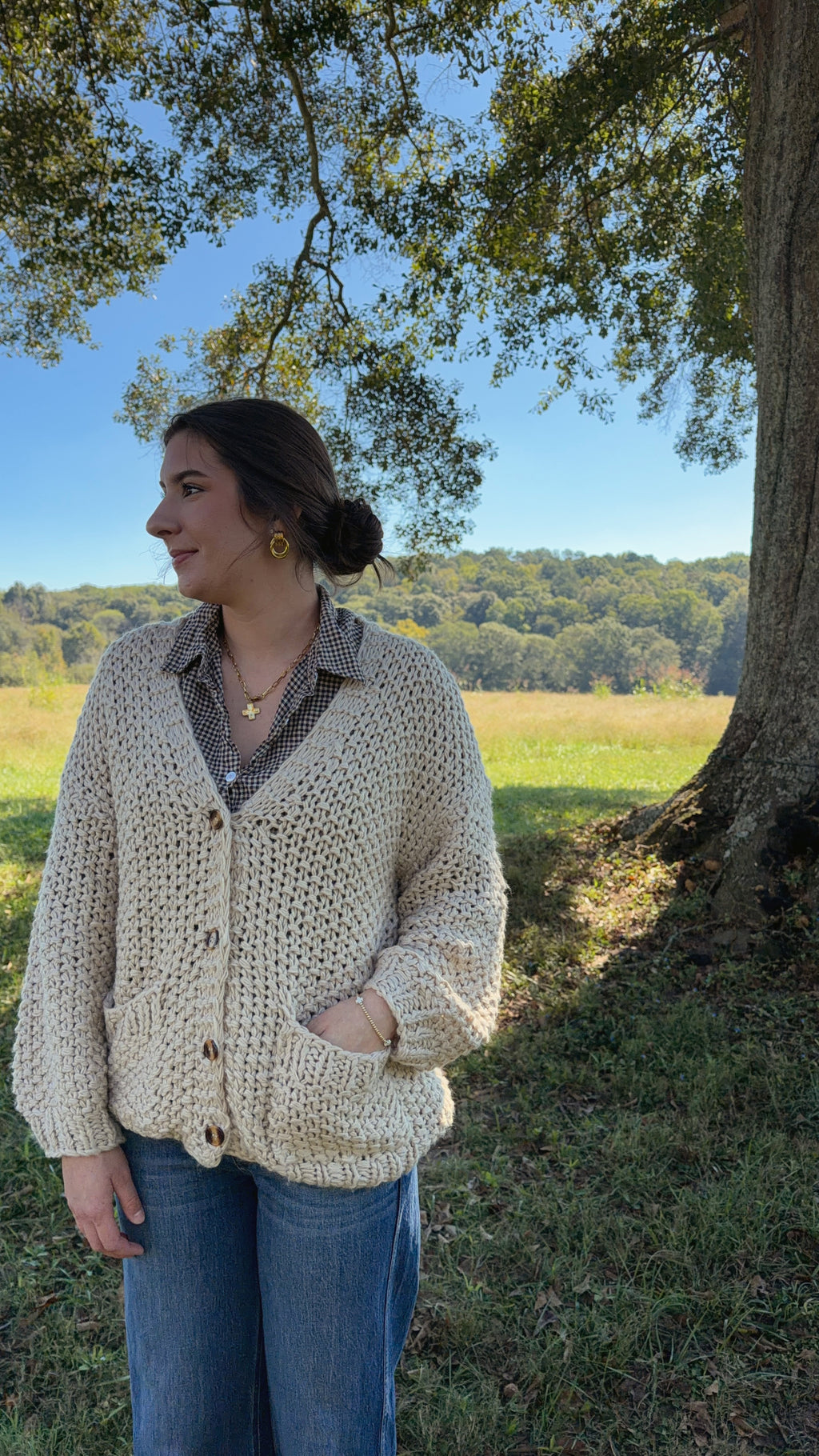 Lydia Chunky Button Cardigan