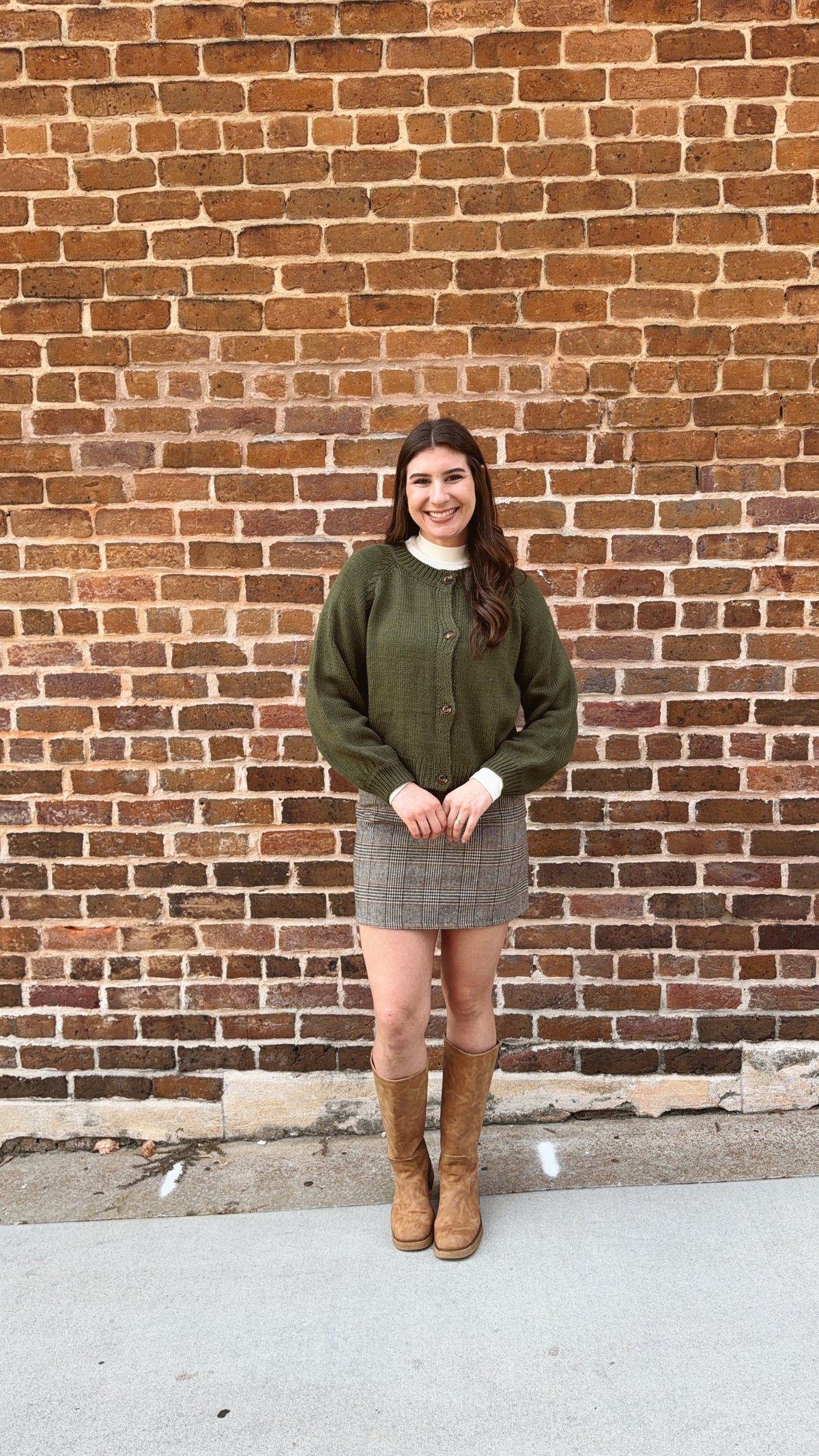 Olive Green Cardigan
