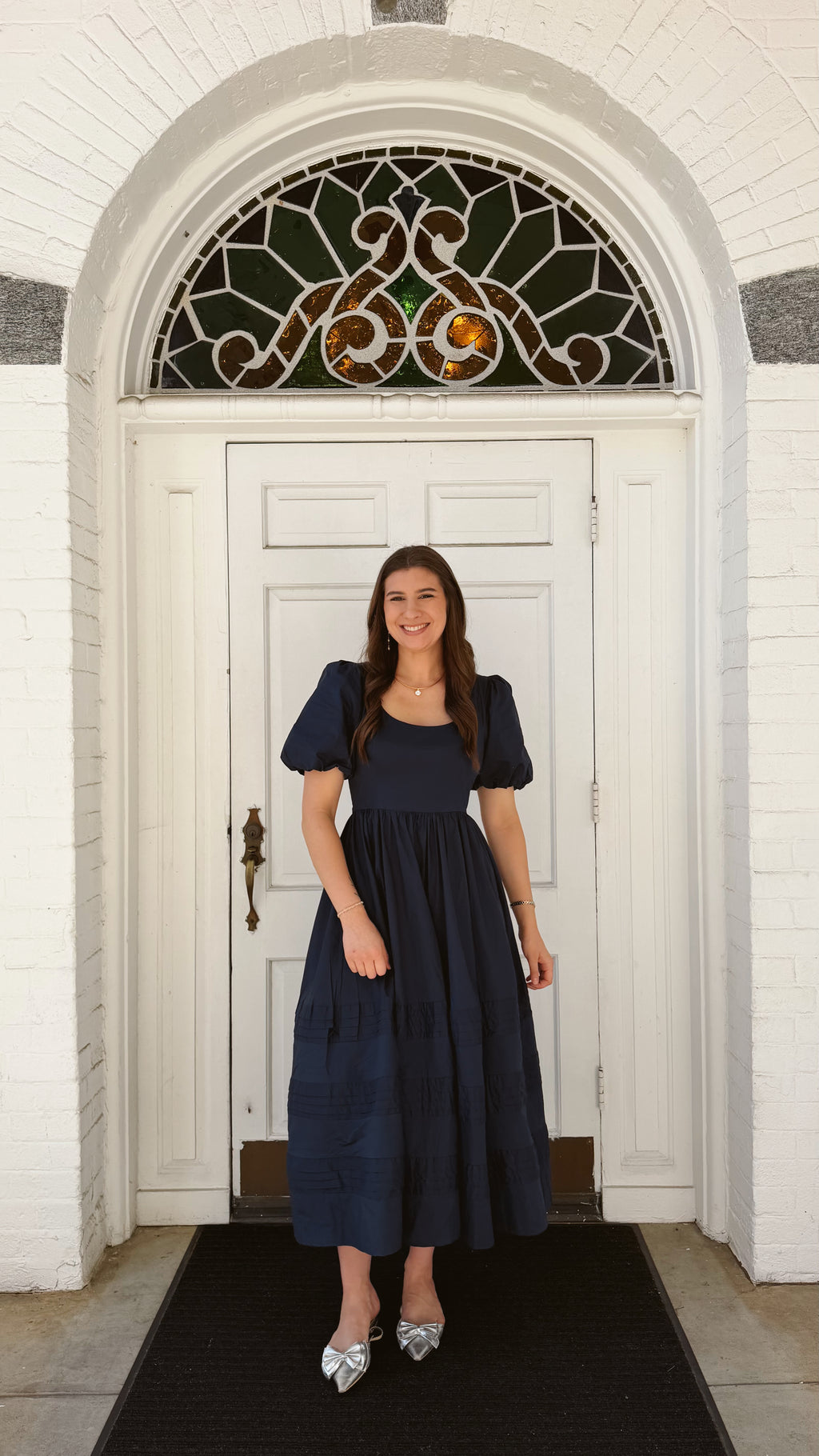 Sophie Cotton Poplin Midi Dress
