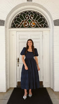 Sophie Cotton Poplin Midi Dress