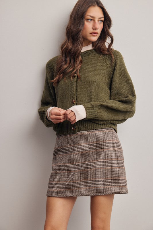 Olive Green Cardigan
