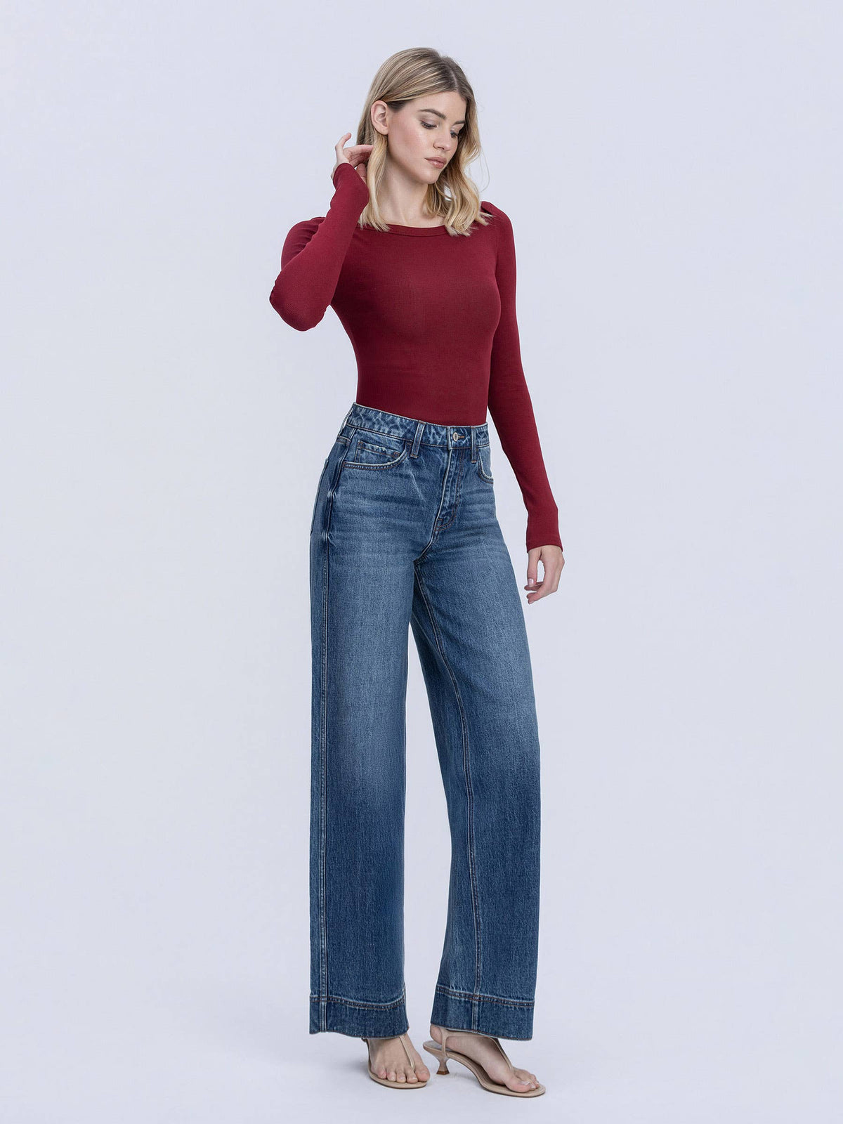 Maggie Super Jigh Rise Baggy Trouser Jeans feature