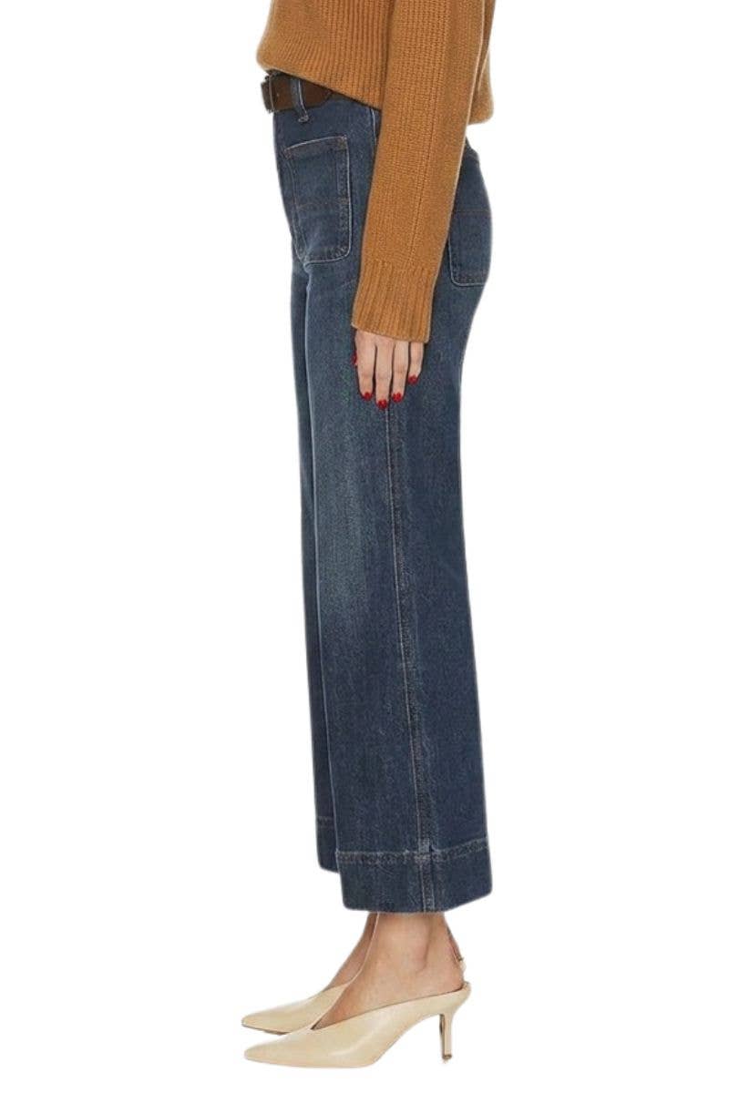 HIGH RISE TUMMY CONTROL SLIM PALAZZO JEANS