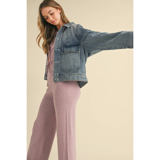 Aster Relaxed Long Sleeved Denim Jacket