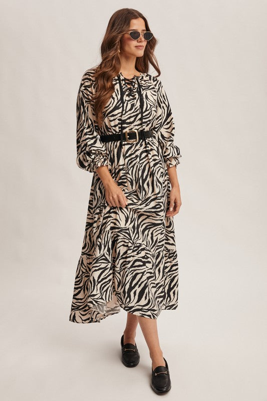 Ansley Zebra Print Maxi