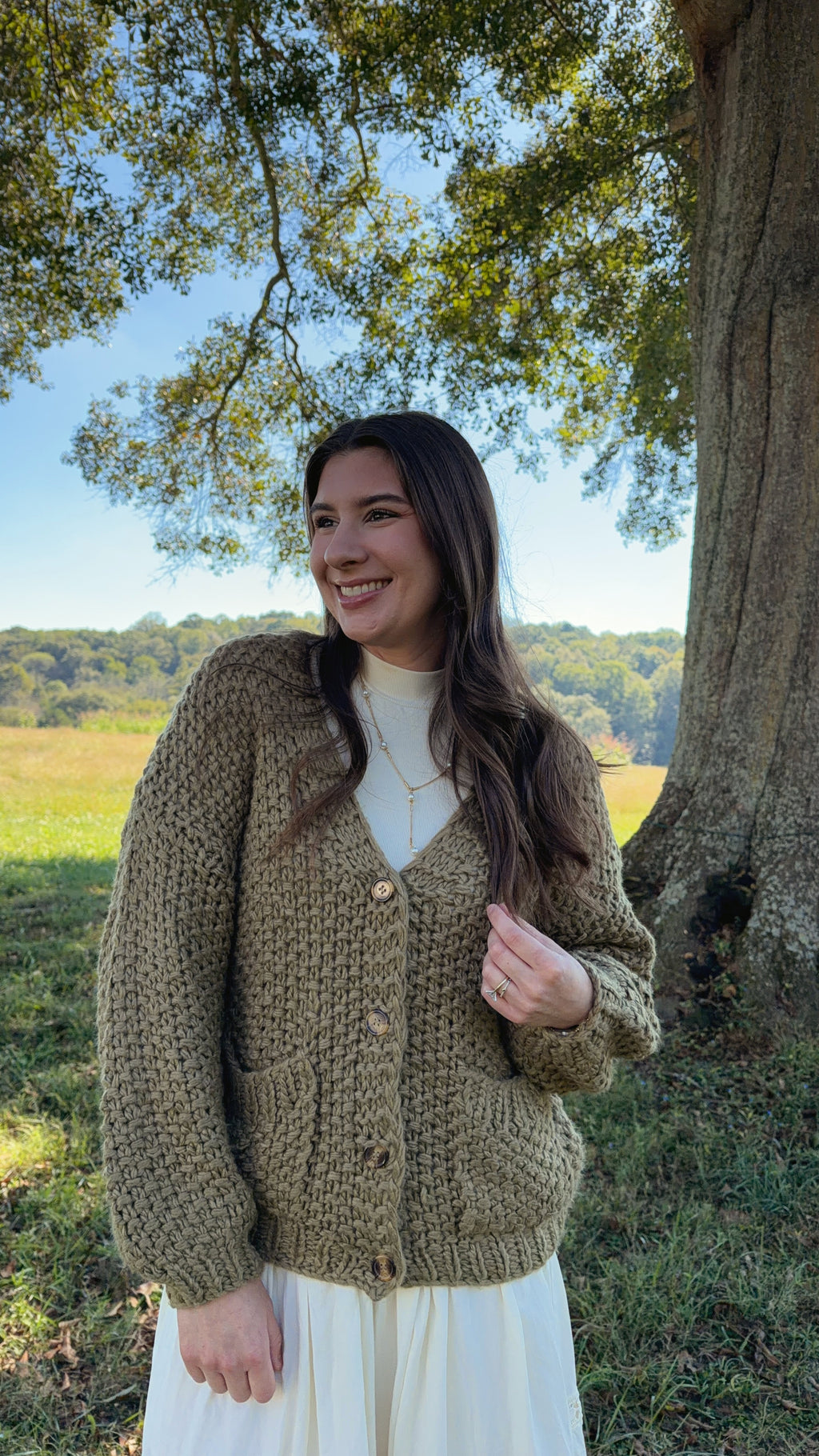 Lydia Chunky Button Cardigan
