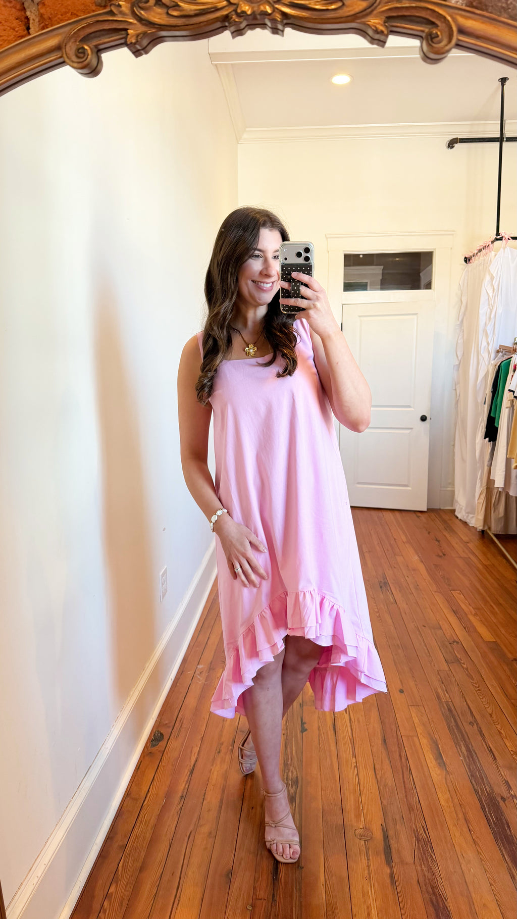 Reagan Ruffle High Low Dress