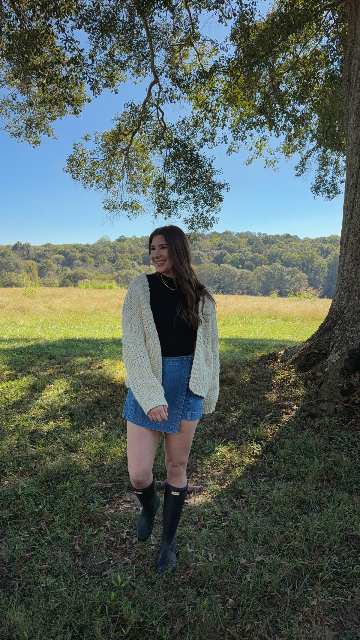 Courtney Chunky Cream Cardigan