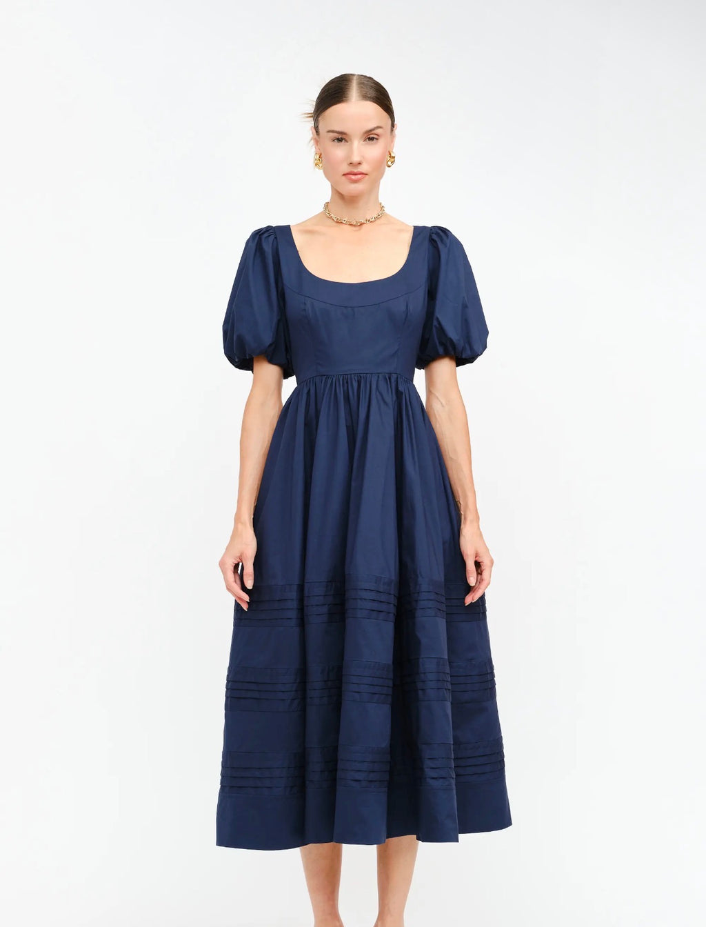 Sophie Cotton Poplin Midi Dress