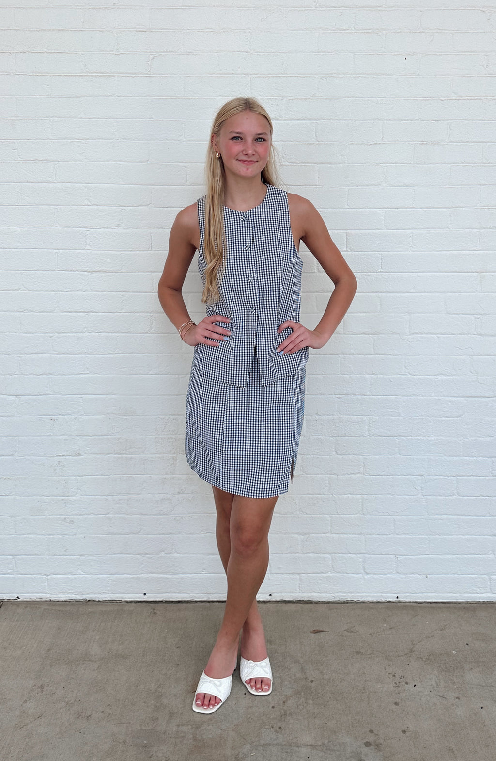 Georgia Gingham Skirt SET