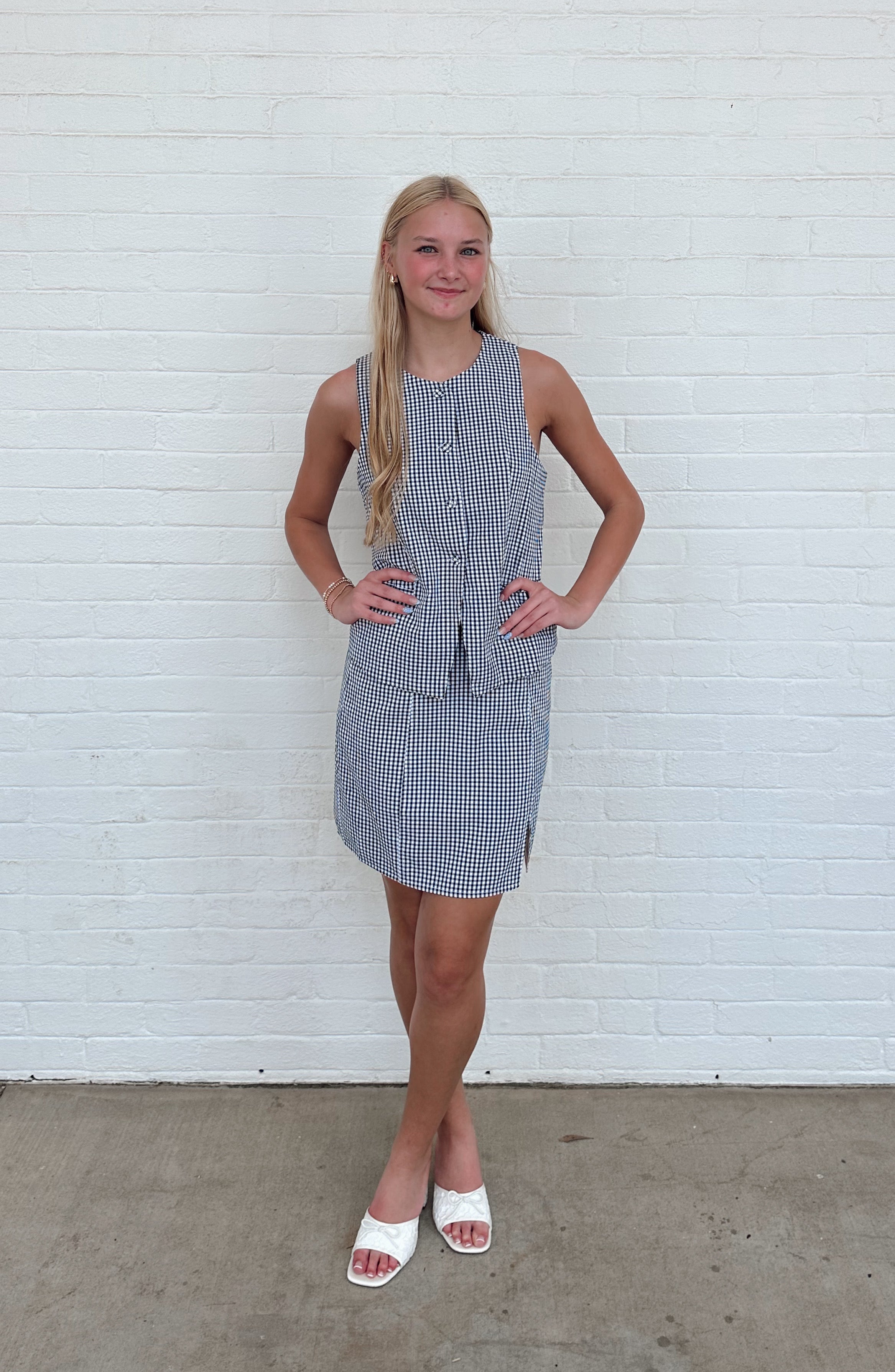 Georgia Gingham Skirt SET
