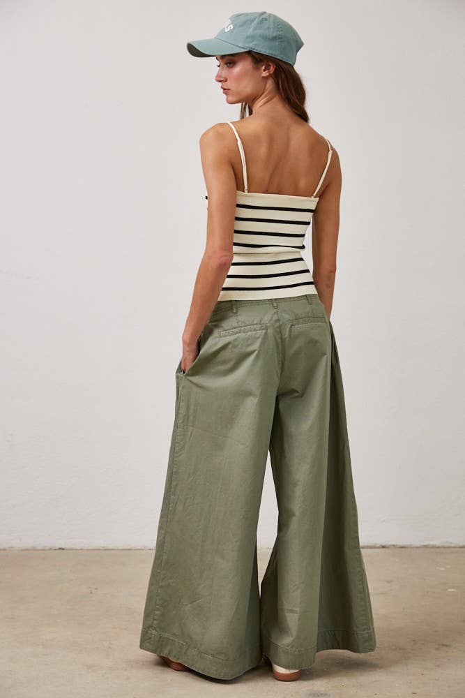 Dani Striped Removable Strap Tube Tank Top