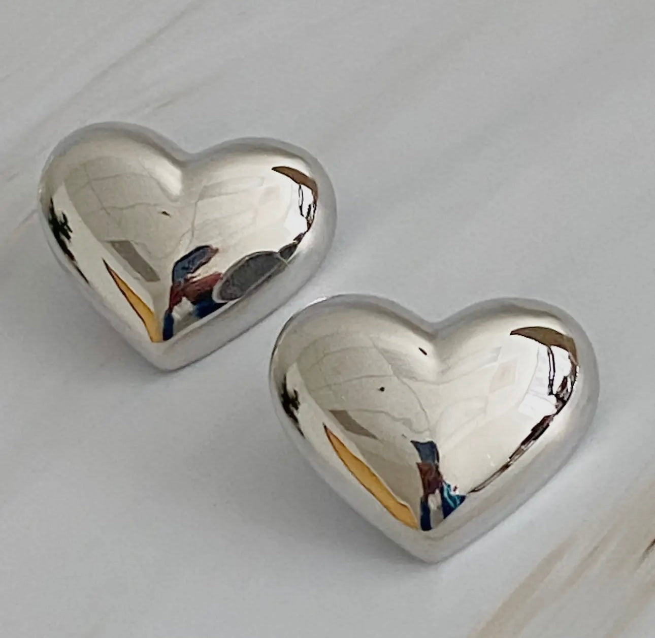 Heart Stud Earrings