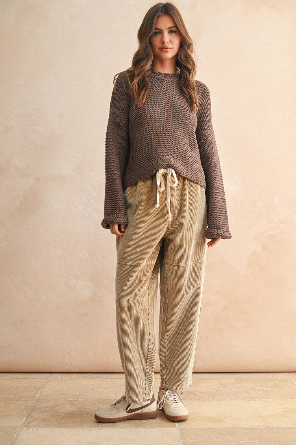 Callie Chocolate Knit Sweater