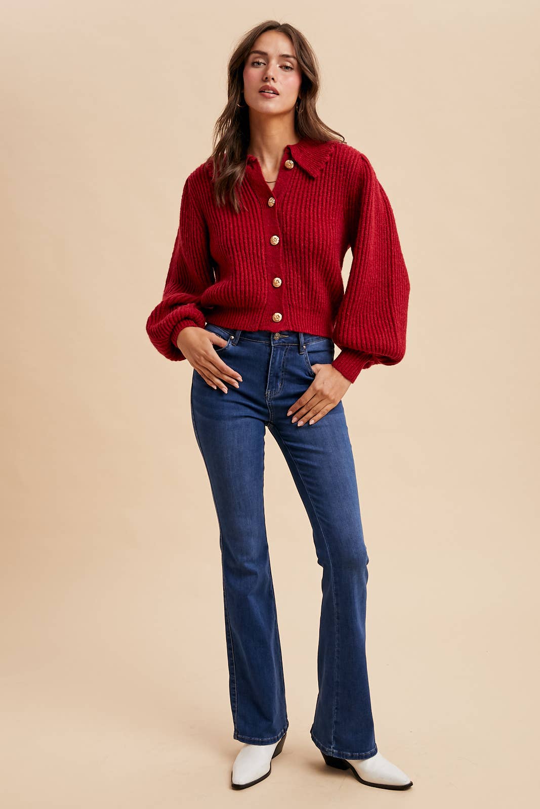 Cherry Collared Cardigan