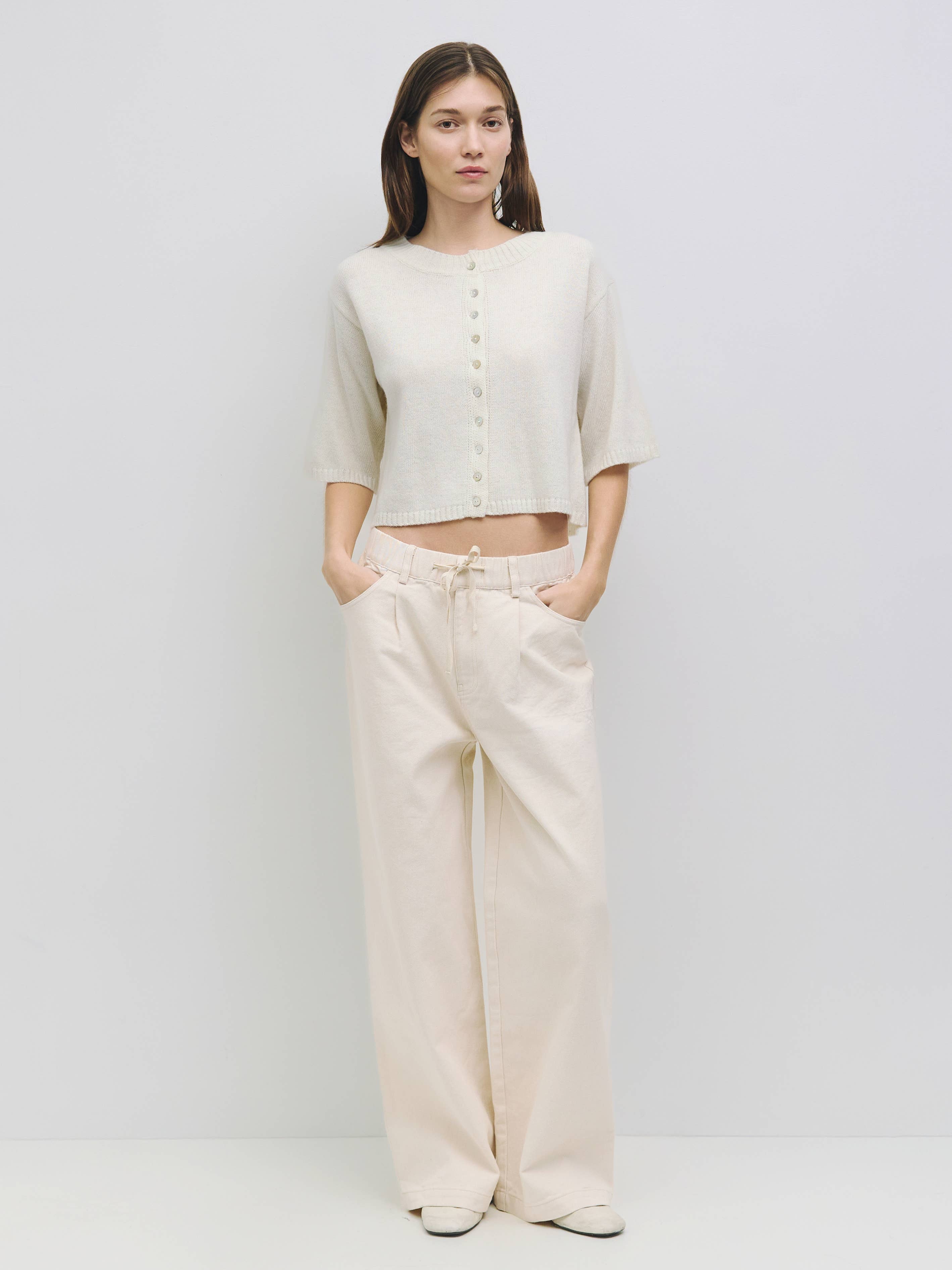 The Stacey Cardigan | Brushed Half Sleeve Cardigan