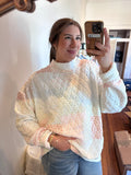 Viral Patchwork Mockneck