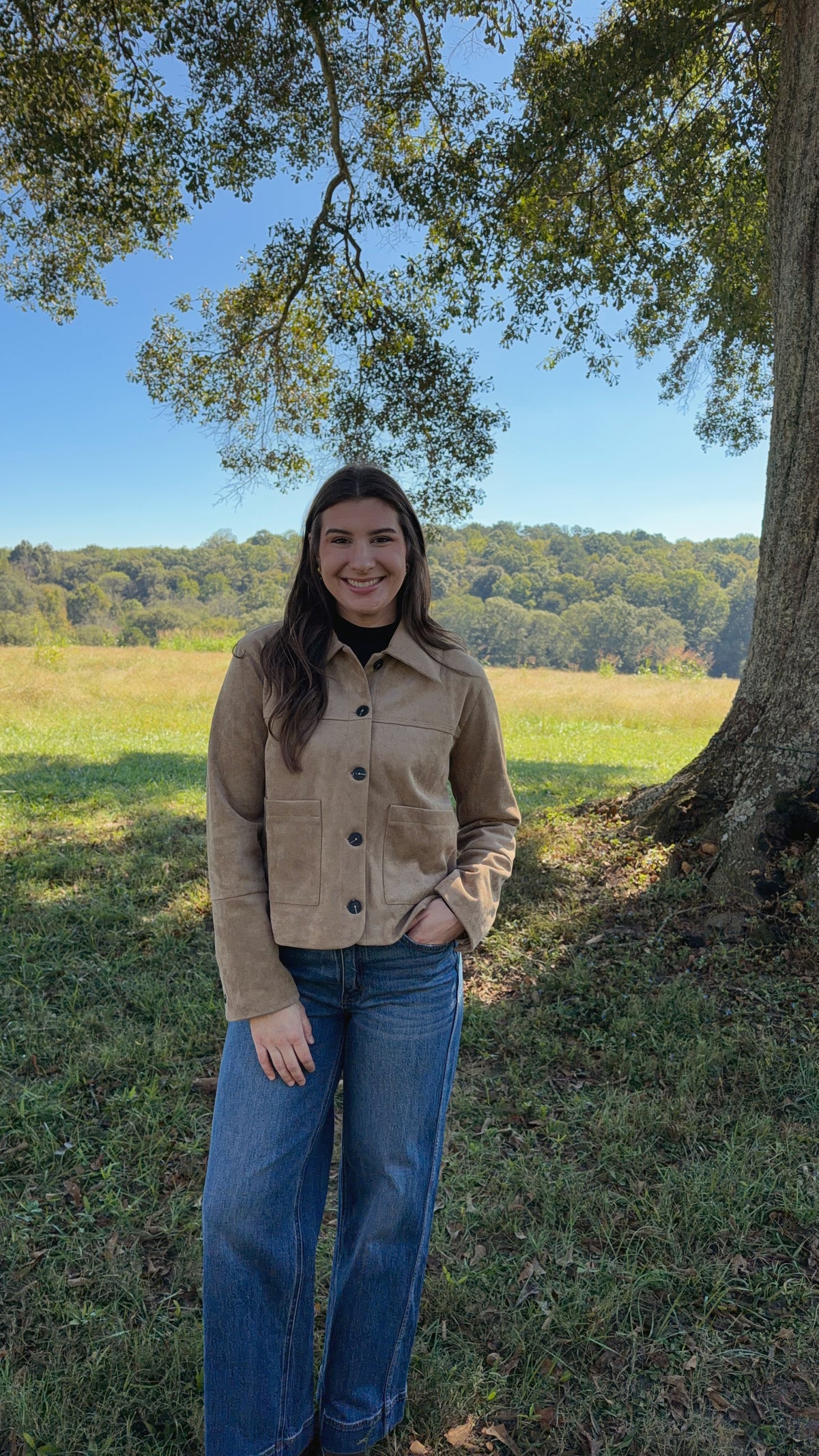 Junie Vegan Suede Jacket
