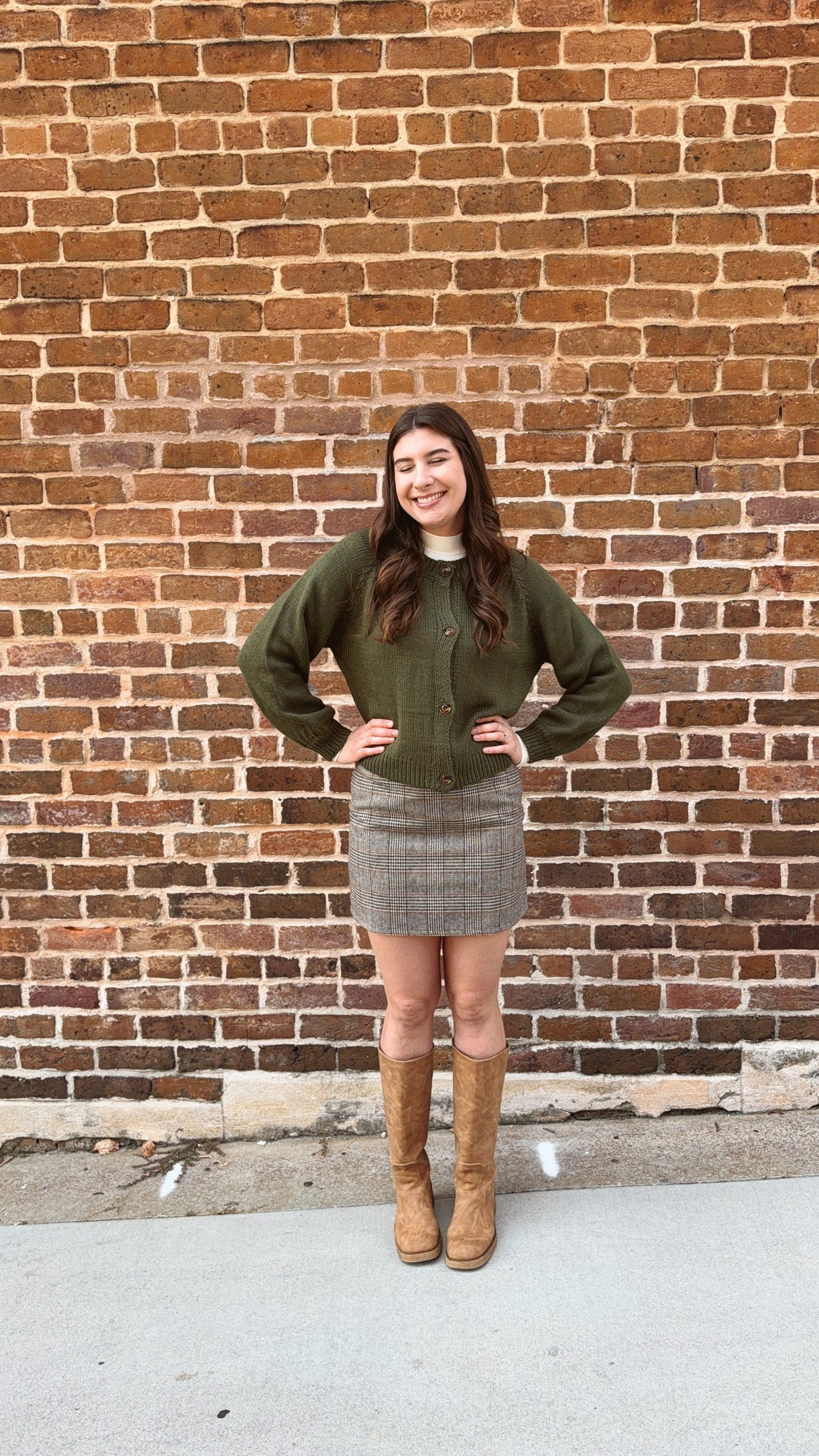 Olive Green Cardigan
