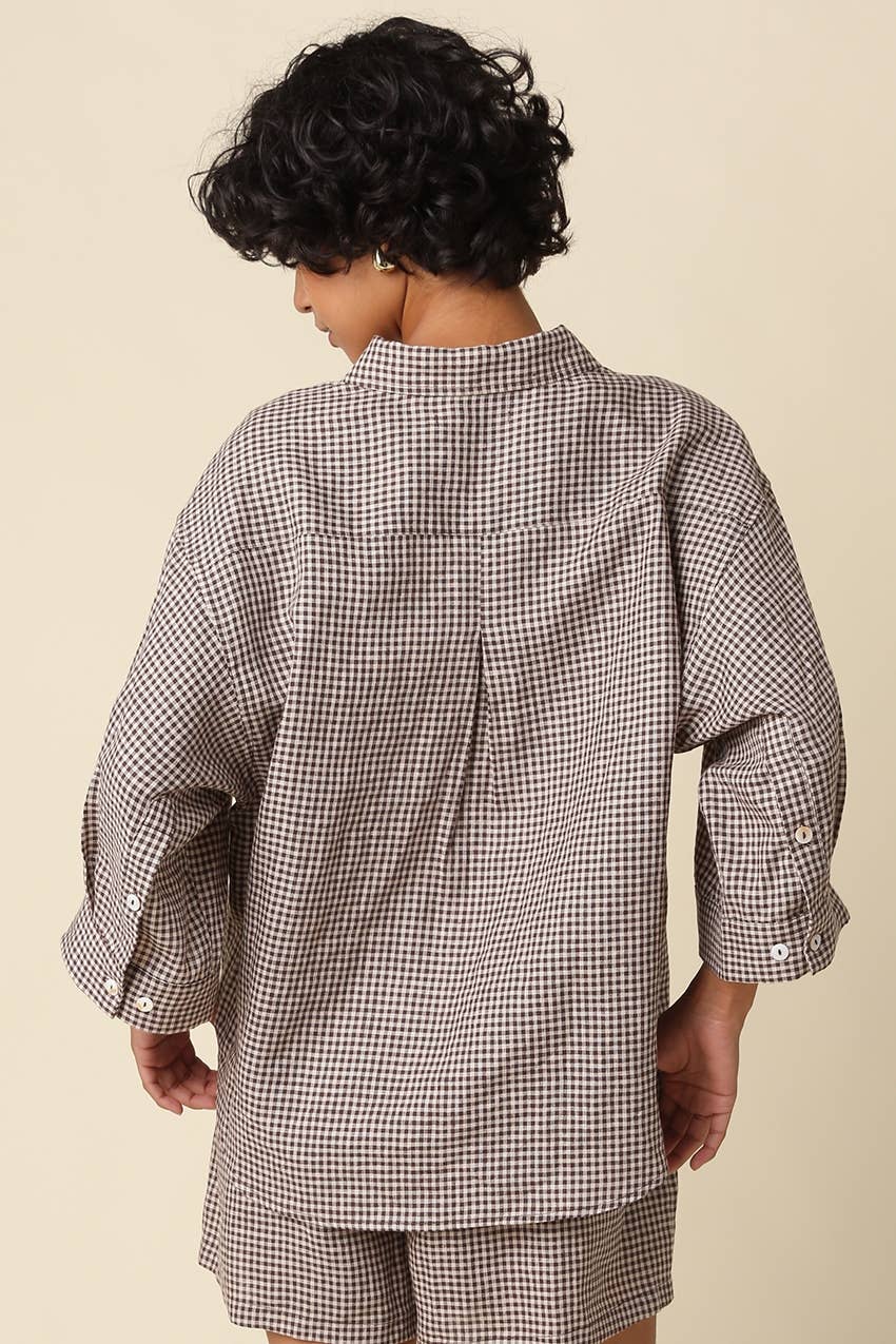 Gabi Gingham Linen Set