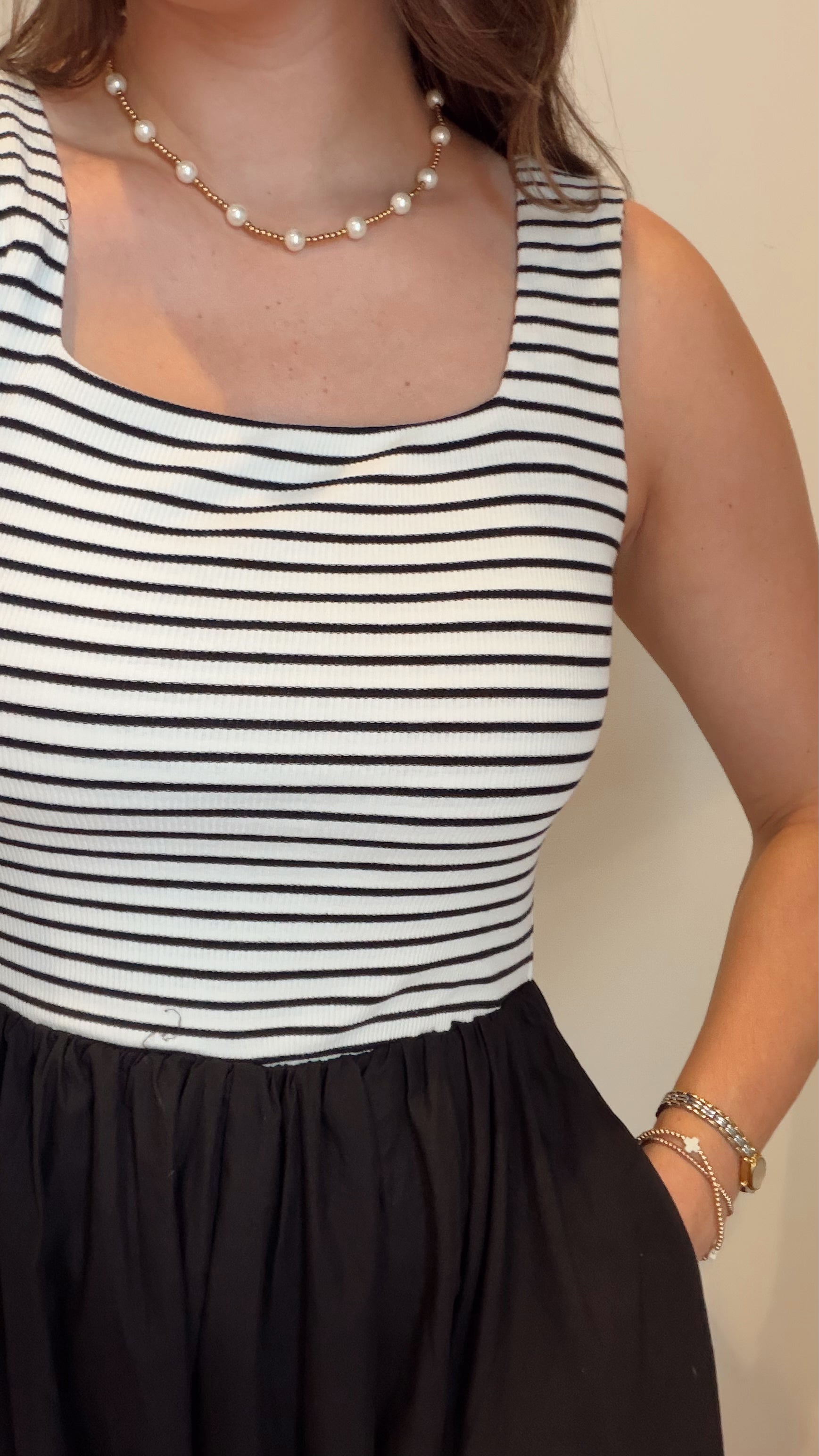 Maddie Bubble Hem Midi Dress