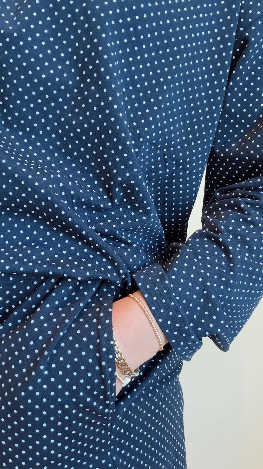 Navy Polka Dot Set- Sun-kissed Coconut