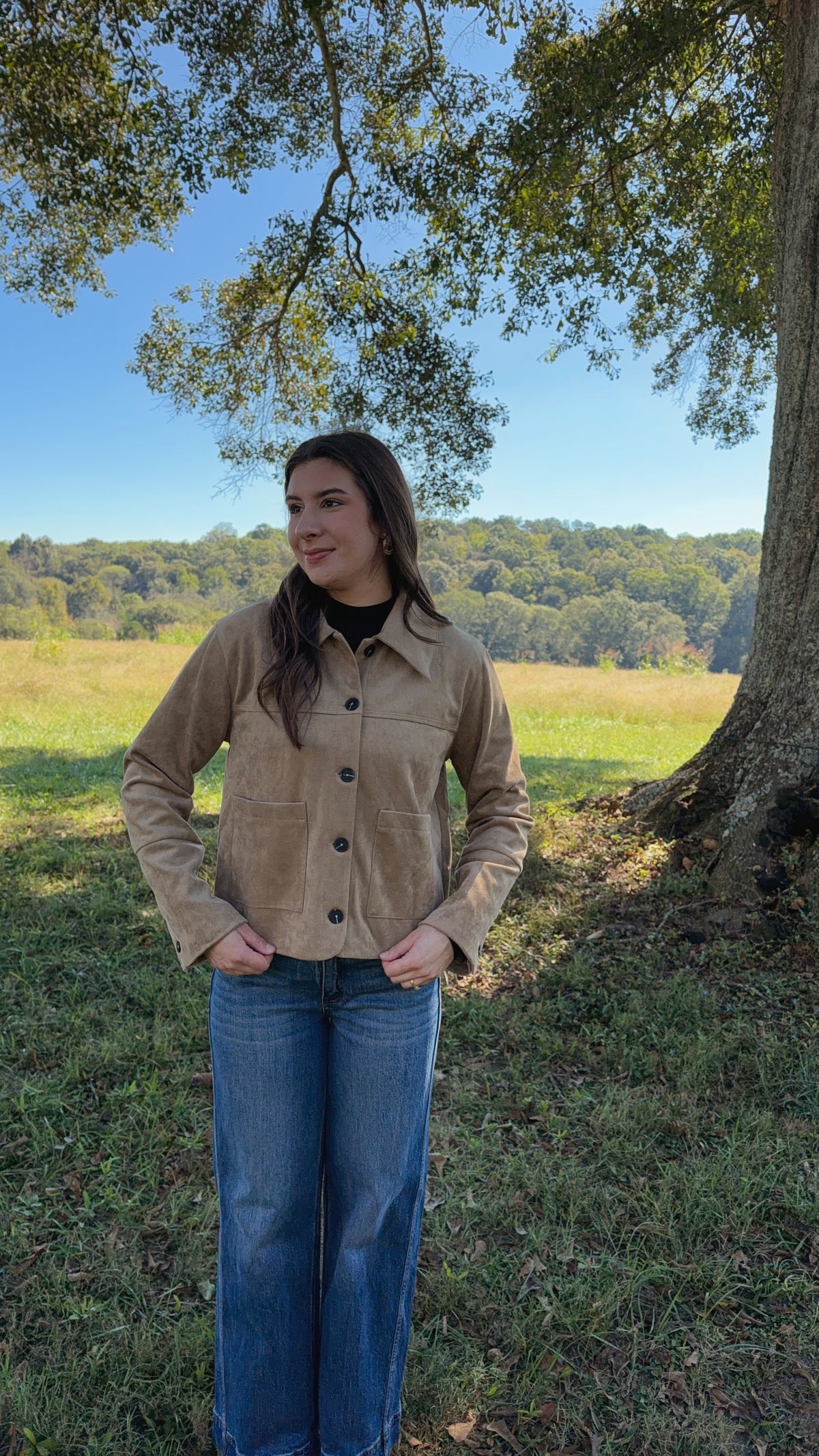 Junie Vegan Suede Jacket
