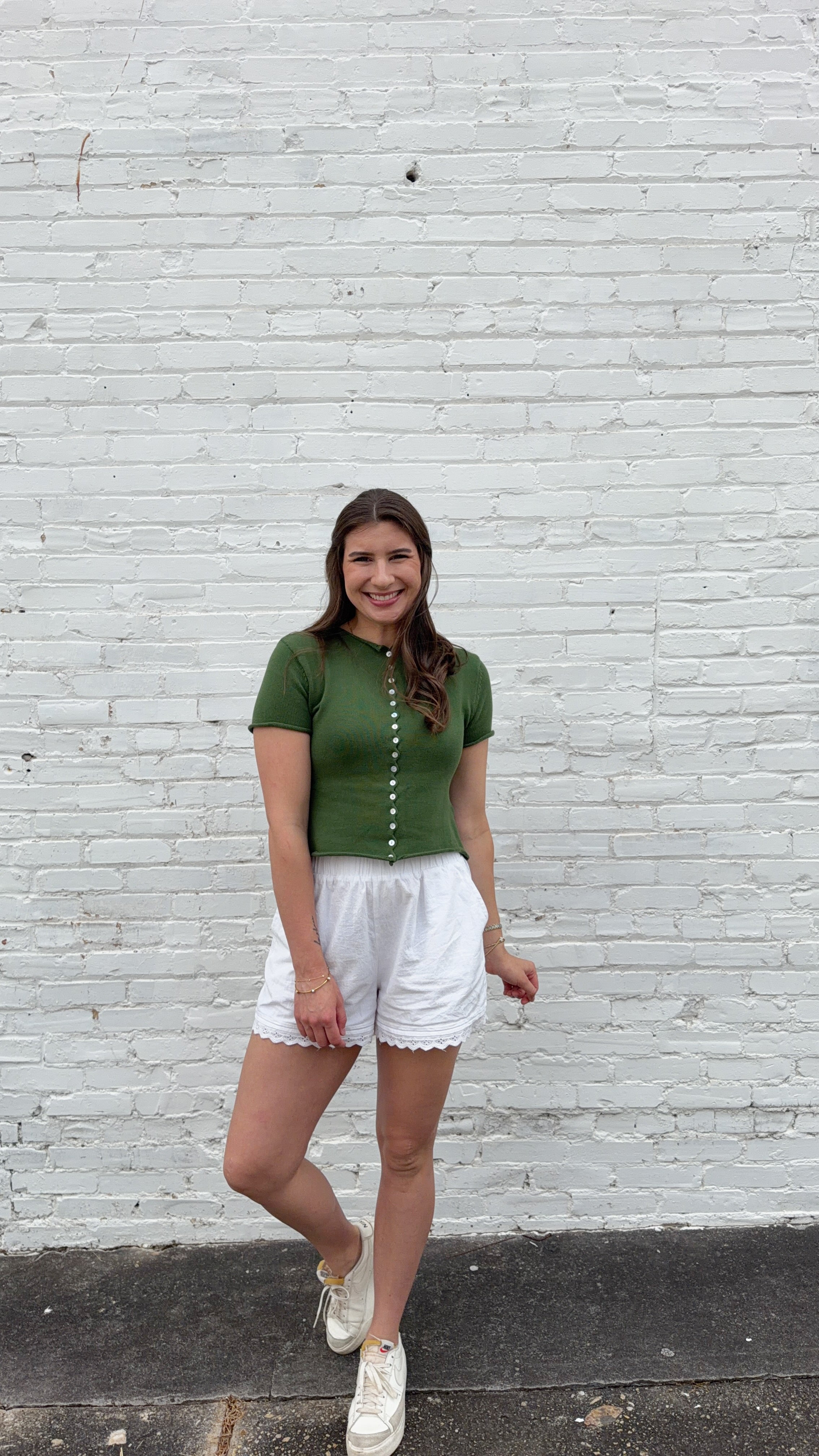Spencer Short Sleeve Knit Button Down