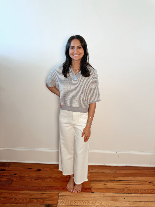 Elizabeth Knit Striped Top