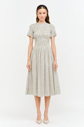 Margot Striped Midi Dress