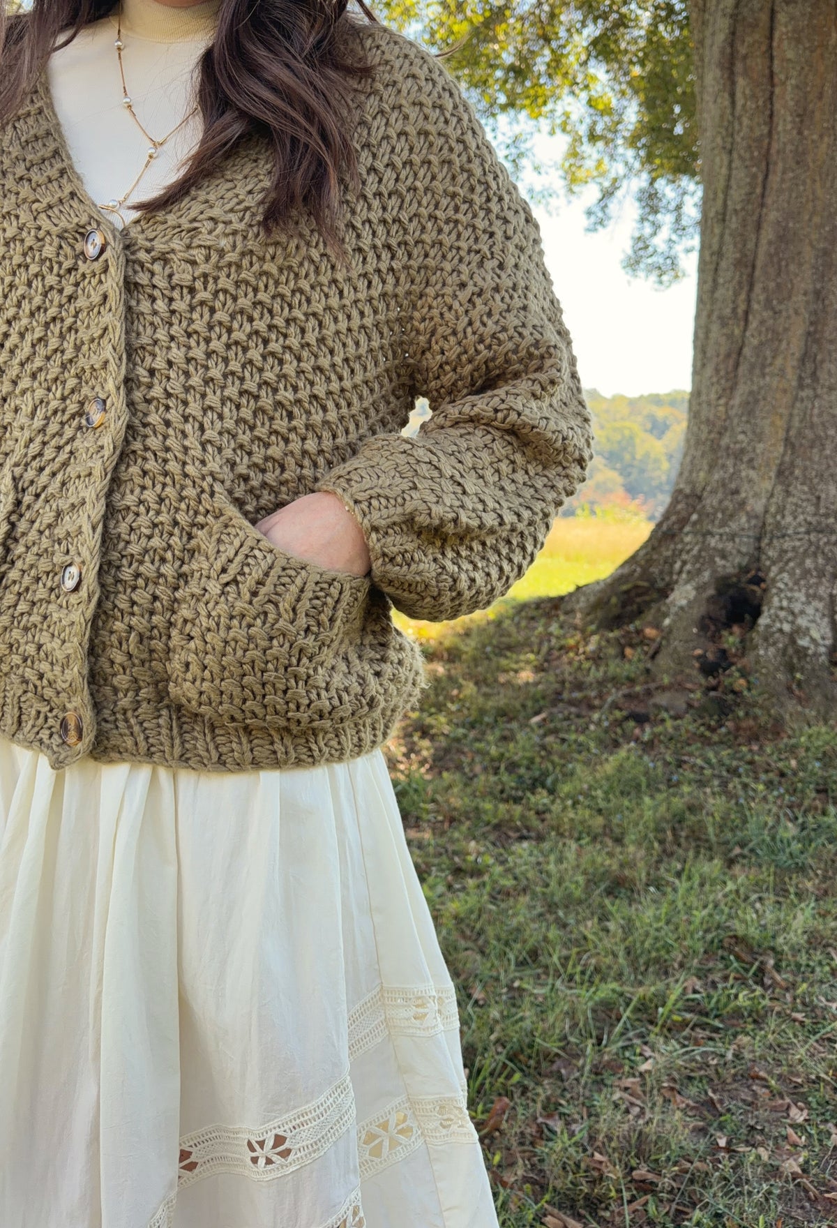 Lydia Chunky Button Cardigan