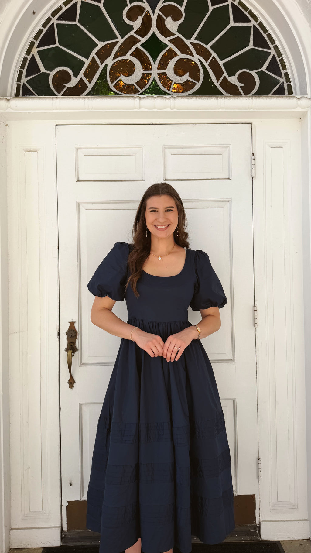 Sophie Cotton Poplin Midi Dress