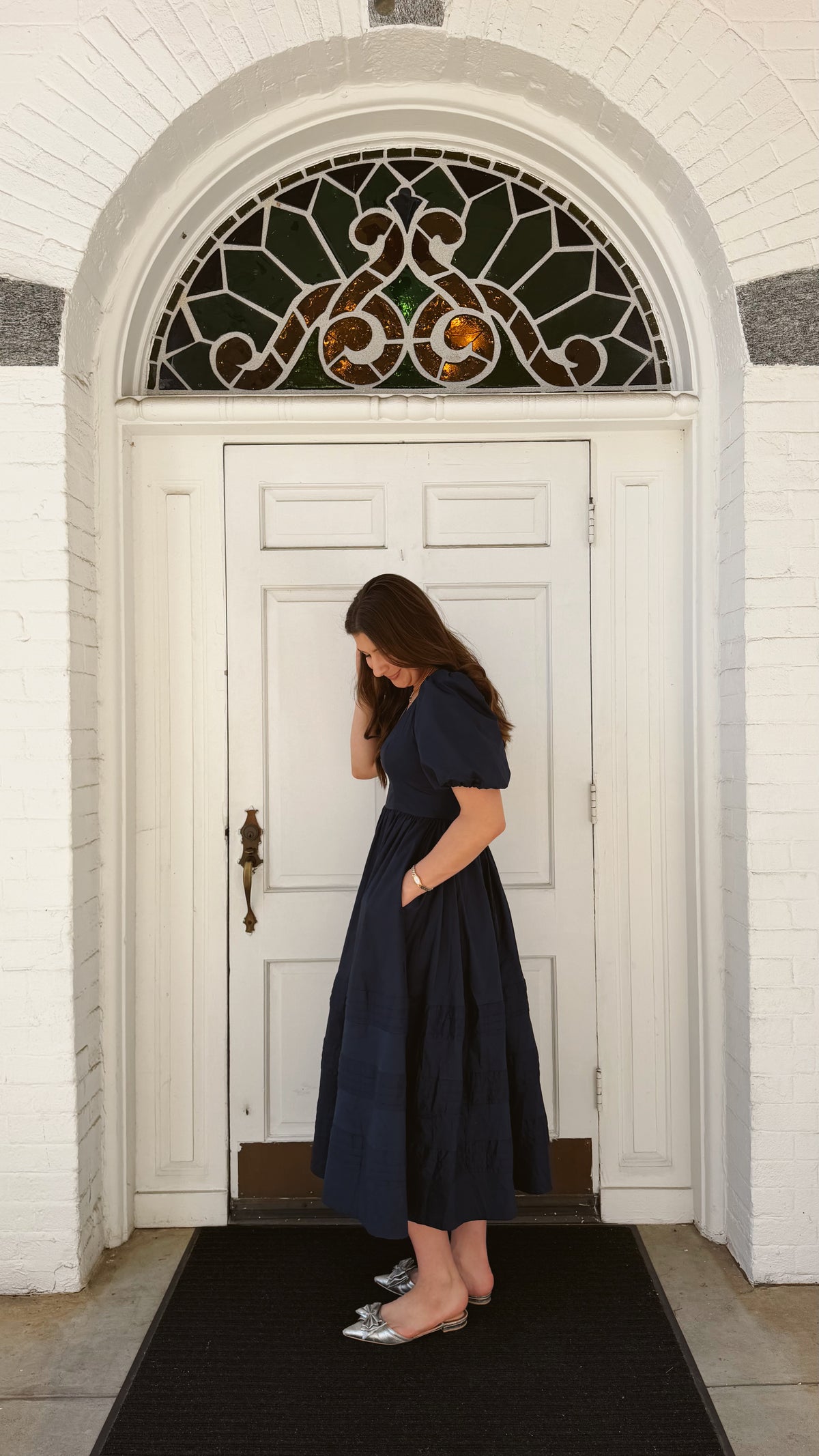 Sophie Cotton Poplin Midi Dress