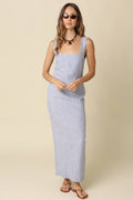Mia Stripe Square Neck Maxi Dress